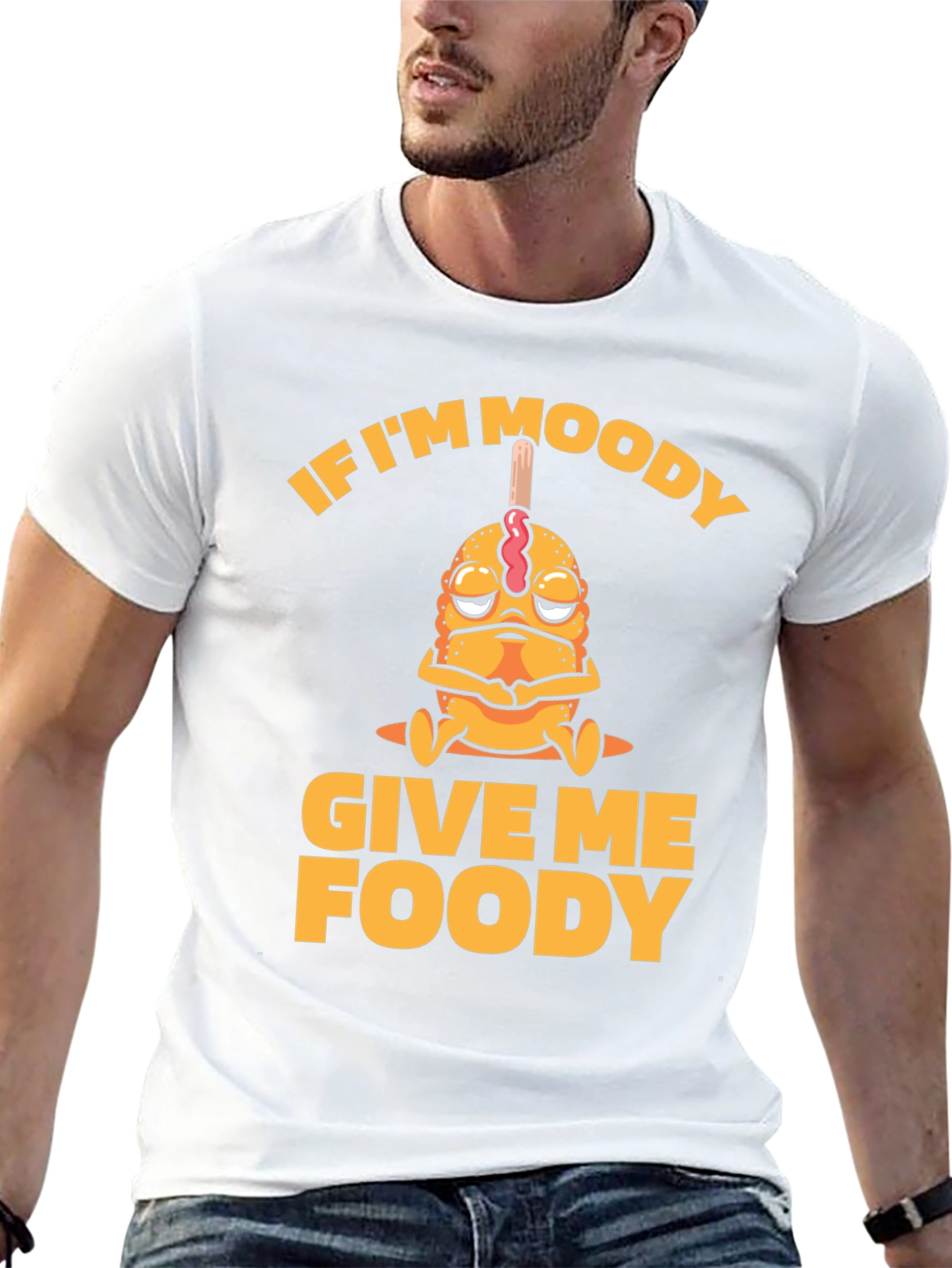 Moody Foody Funny Graphic Tee
