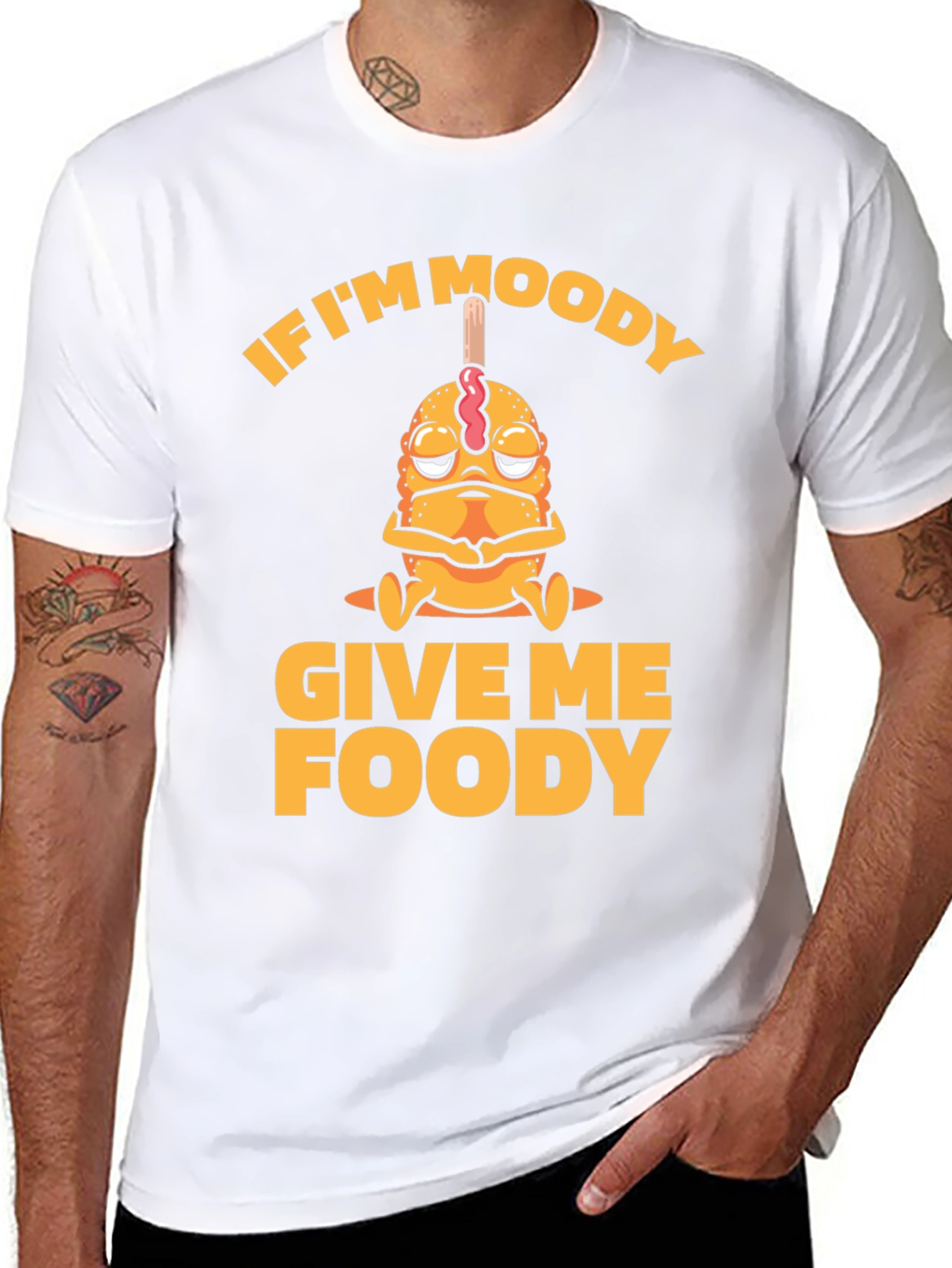 Moody Foody Funny Graphic Tee