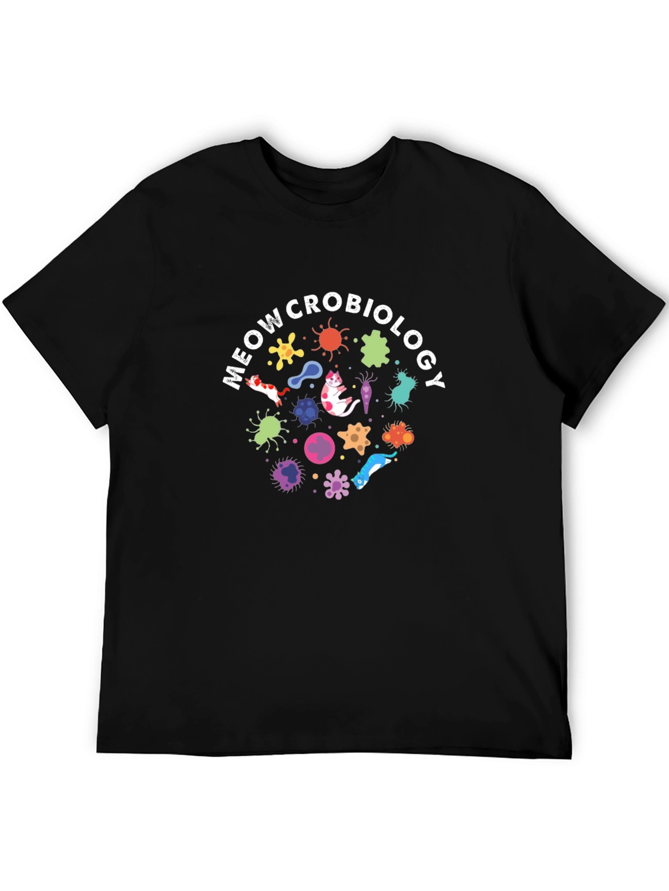 Meowcrobiology Funny Science T-Shirt
