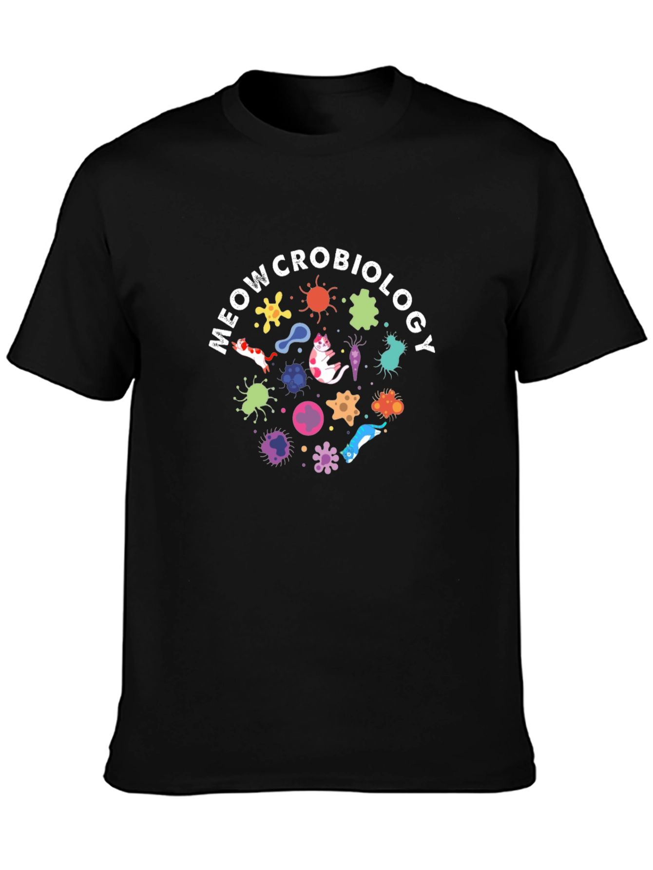 Meowcrobiology Funny Science T-Shirt