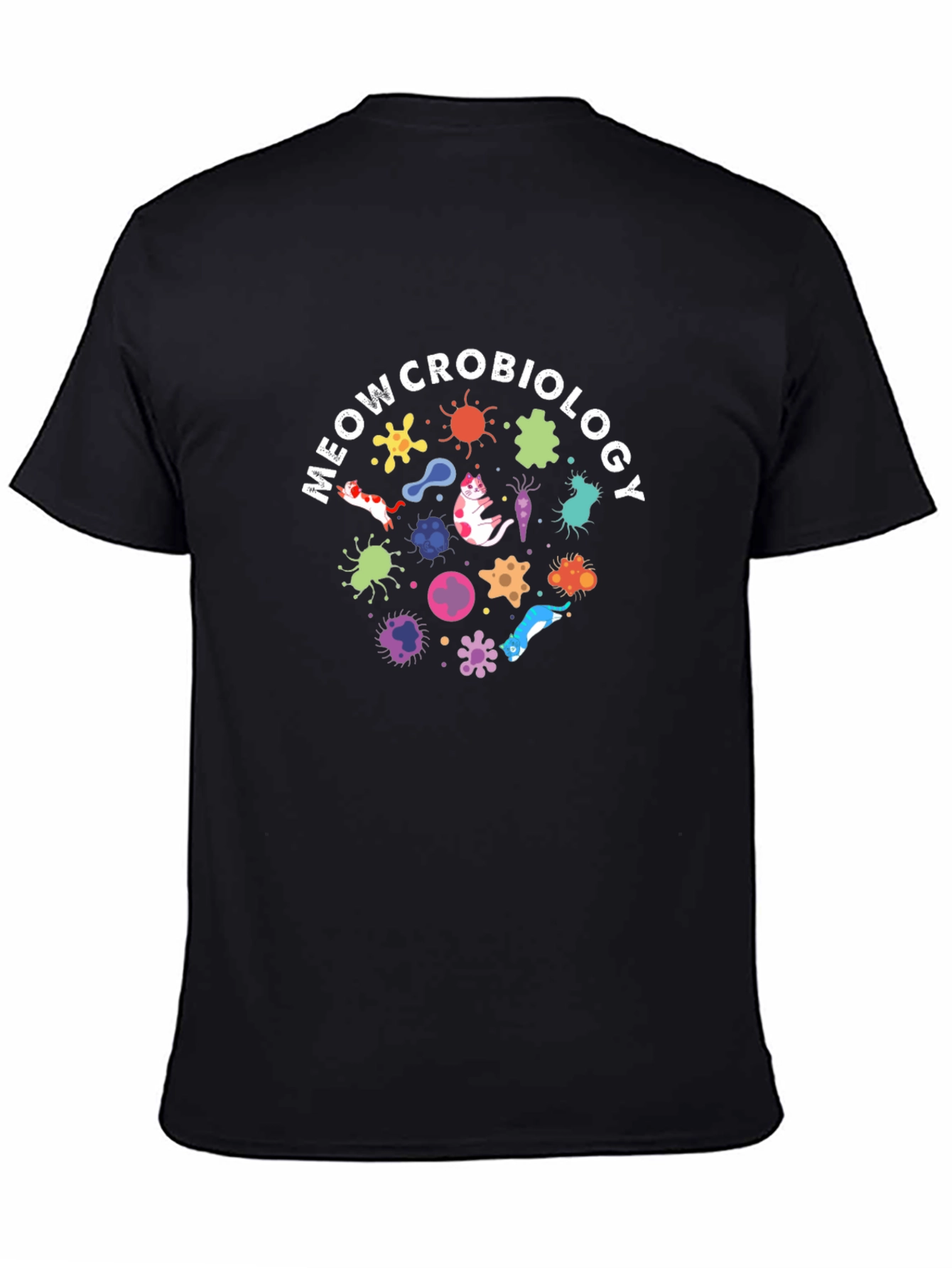 Meowcrobiology Funny Science T-Shirt