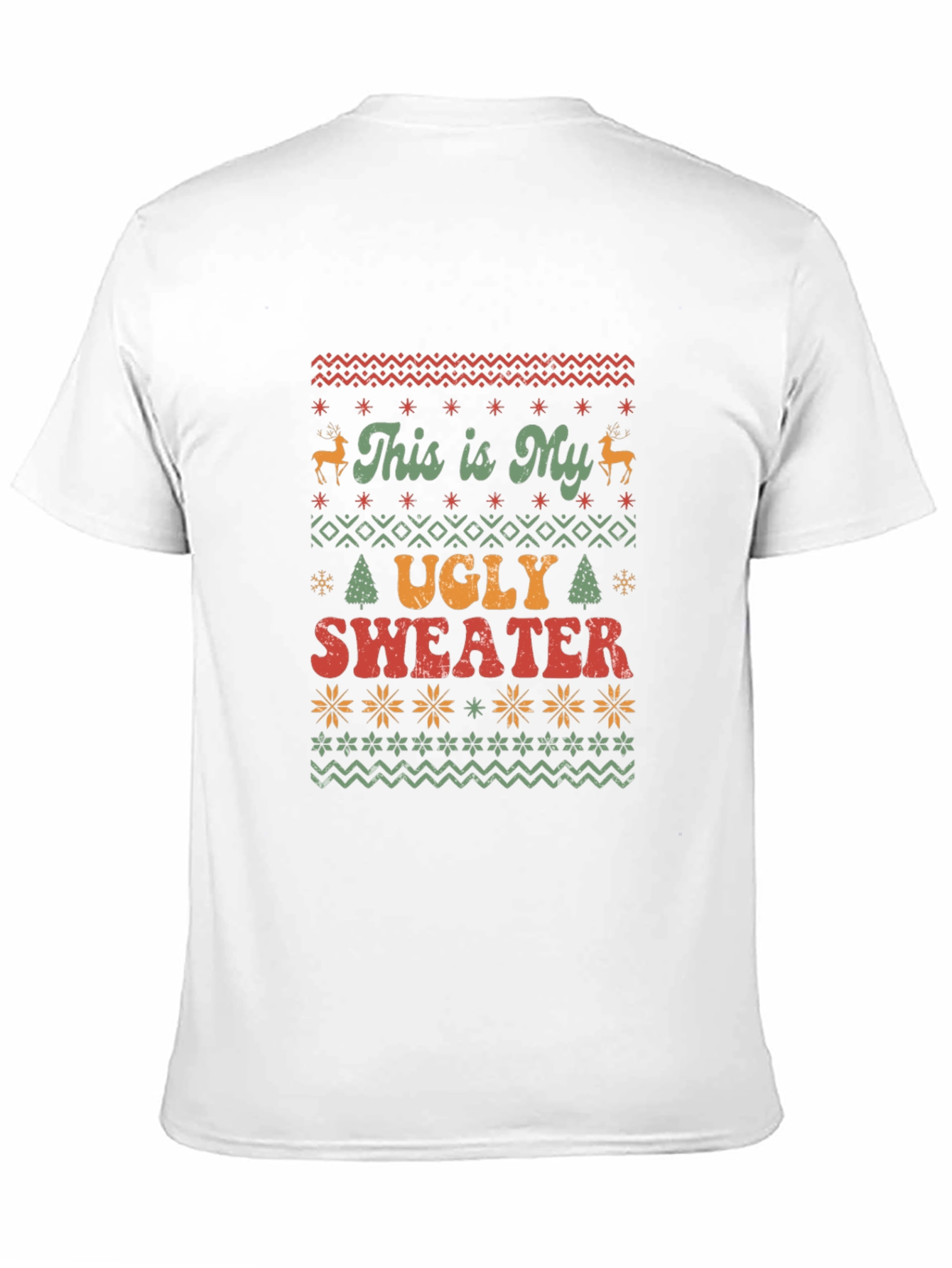 Ugly Sweater T-Shirt - Christmas Holiday Tee