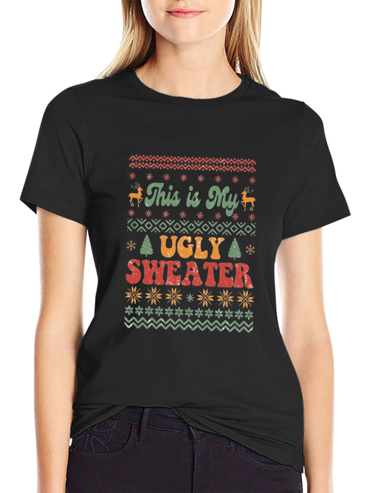 Ugly Sweater T-Shirt - Christmas Holiday Tee