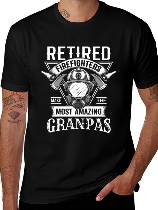 Retired Firefighter Grandpa T-Shirt