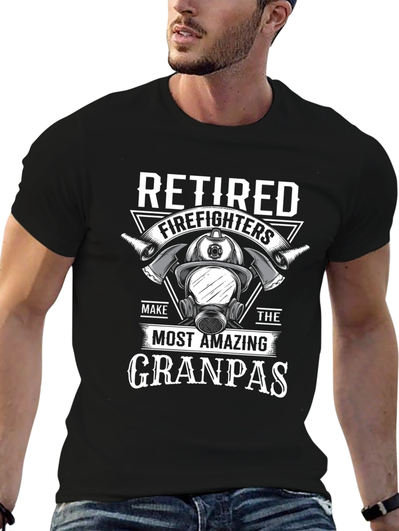 Retired Firefighter Grandpa T-Shirt