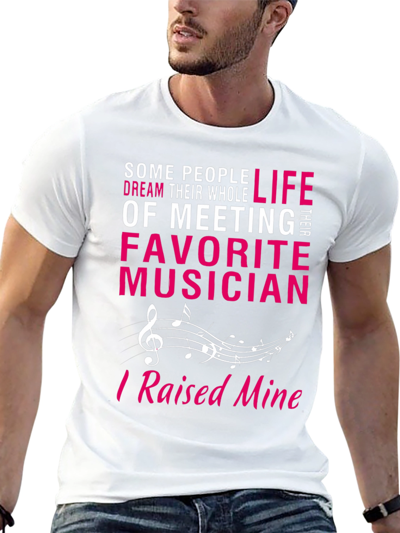 Proud Musician Parent T-Shirt - Raised Mine!