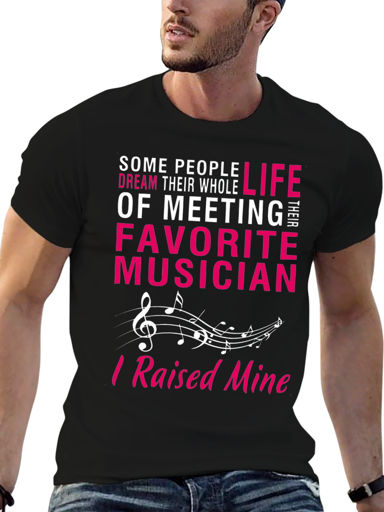 Proud Musician Parent T-Shirt - Raised Mine!