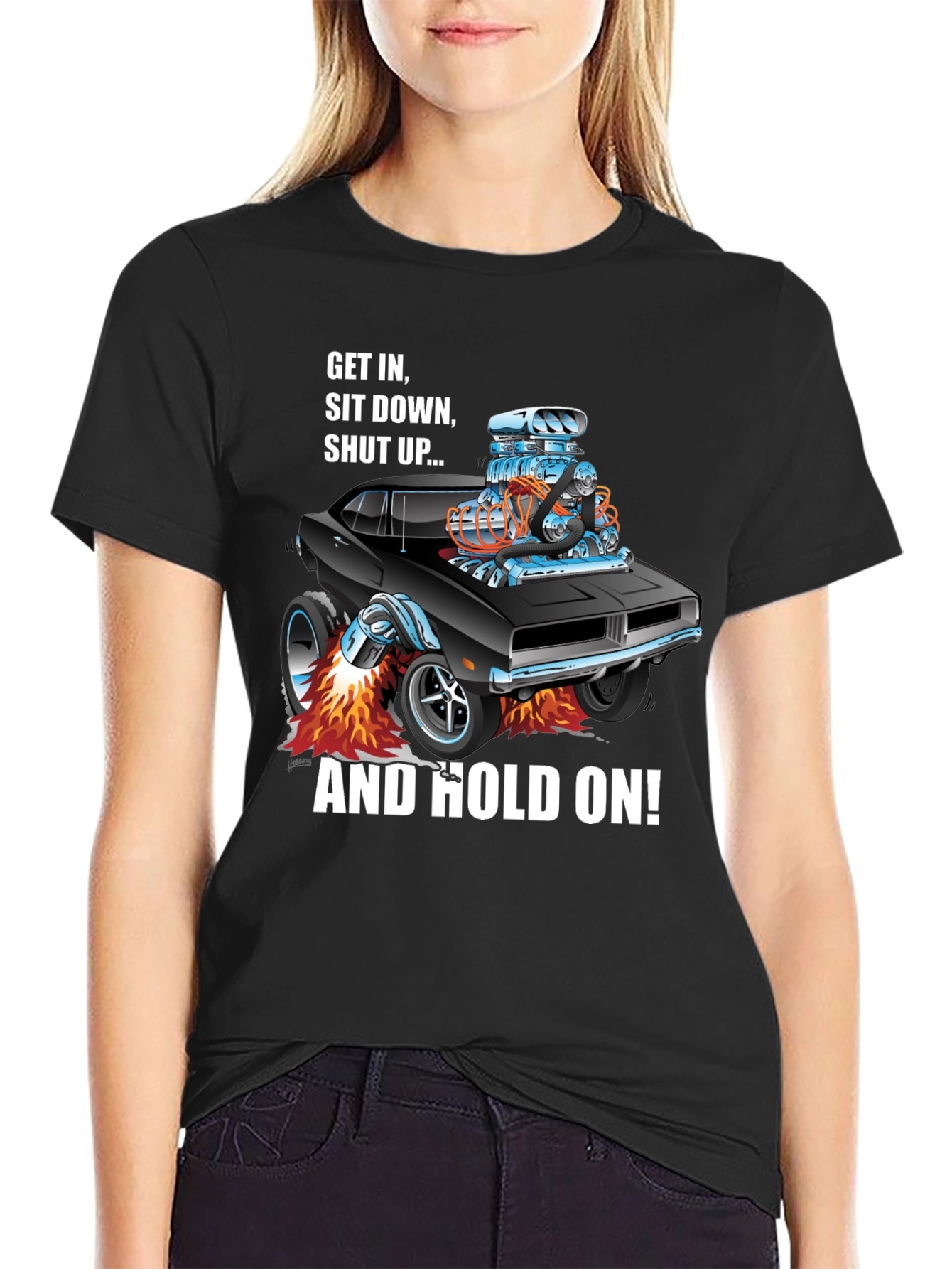 Get In Shut Up Car T-Shirt
