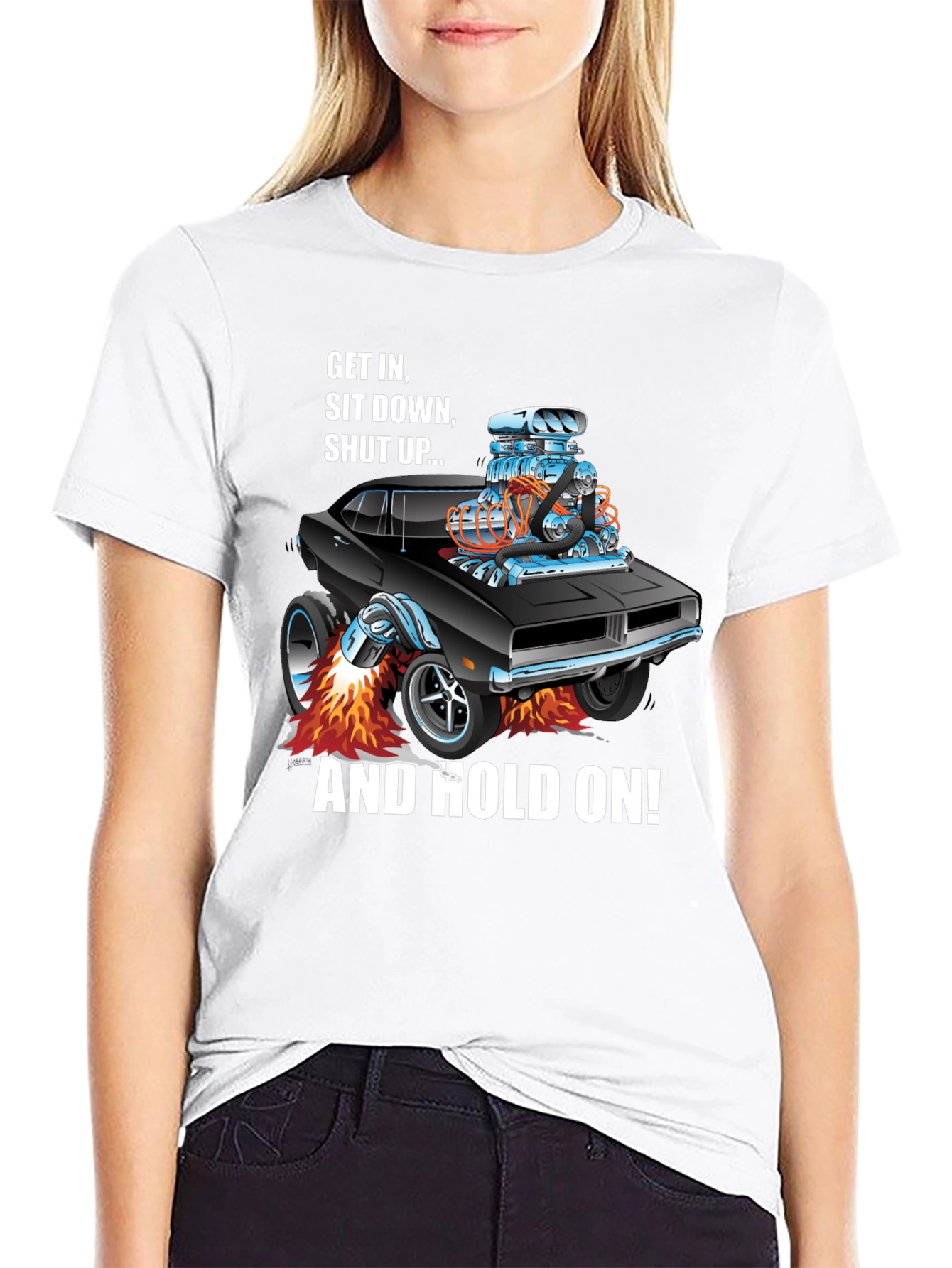 Get In Shut Up Car T-Shirt