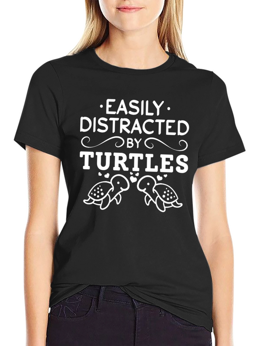 Easily Distracted By Turtles Graphic T-Shirt