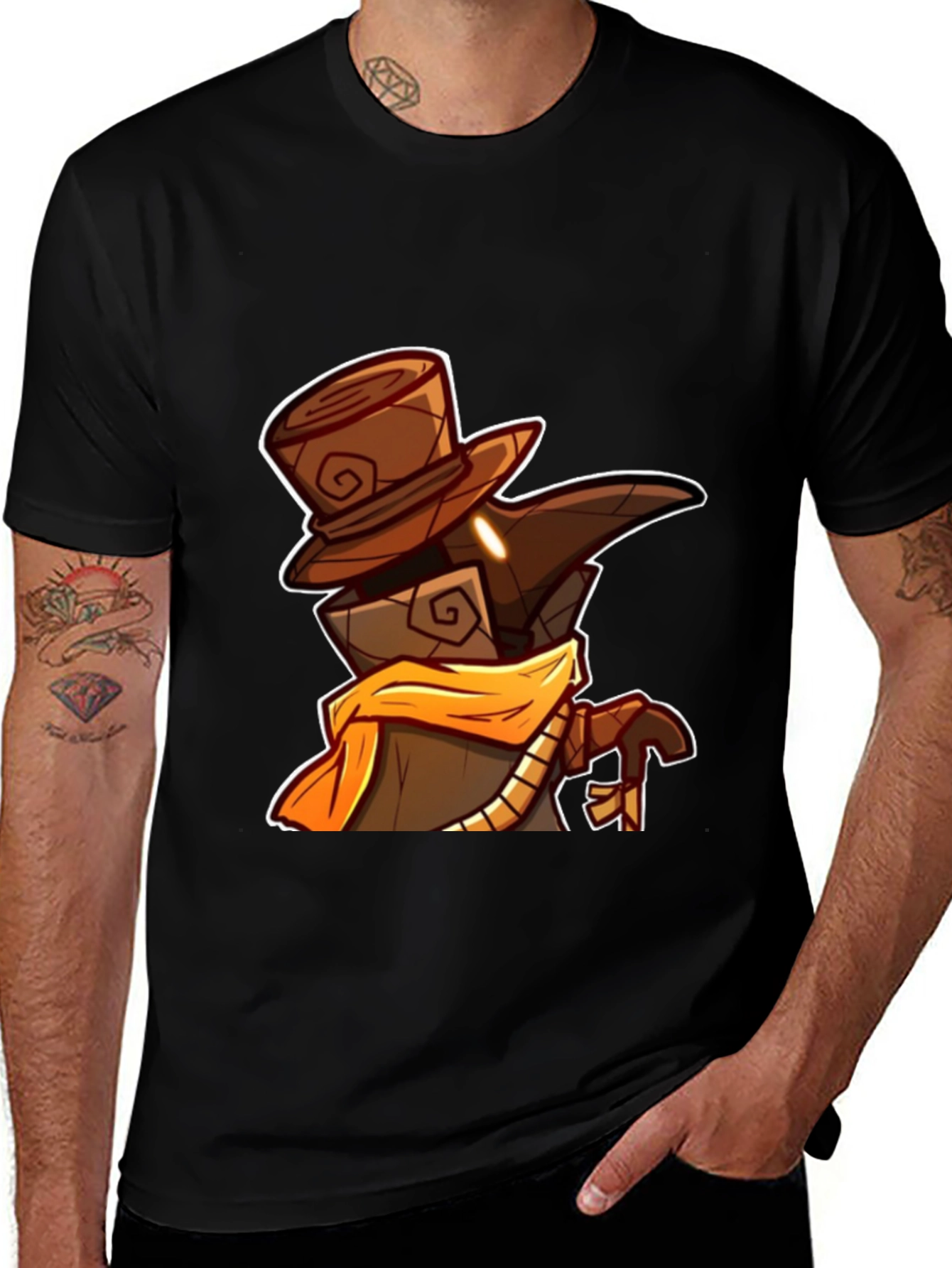 Cartoon Plague Doctor Graphic Tee