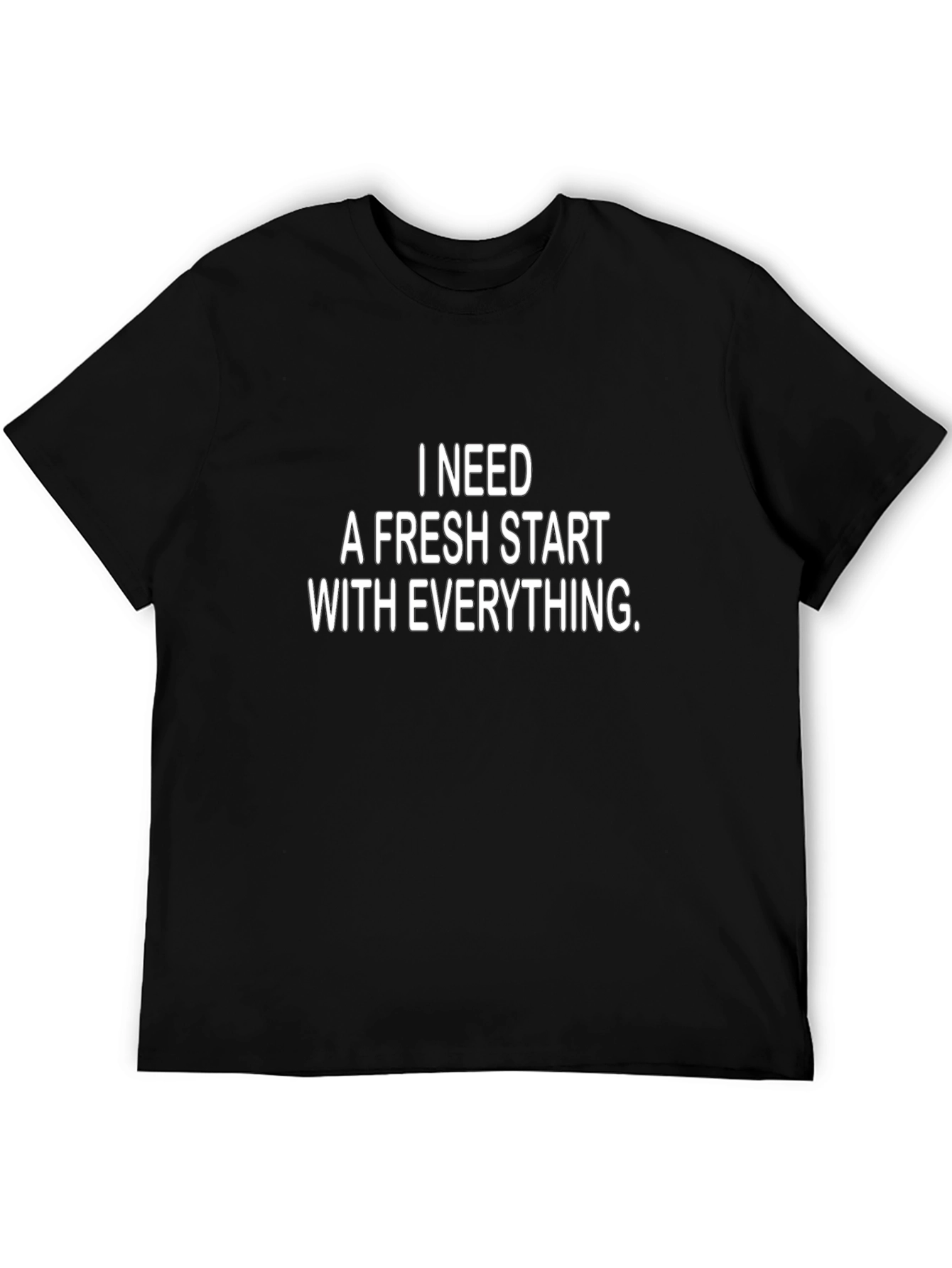 Fresh Start T-Shirt | Mens Black Graphic Tee