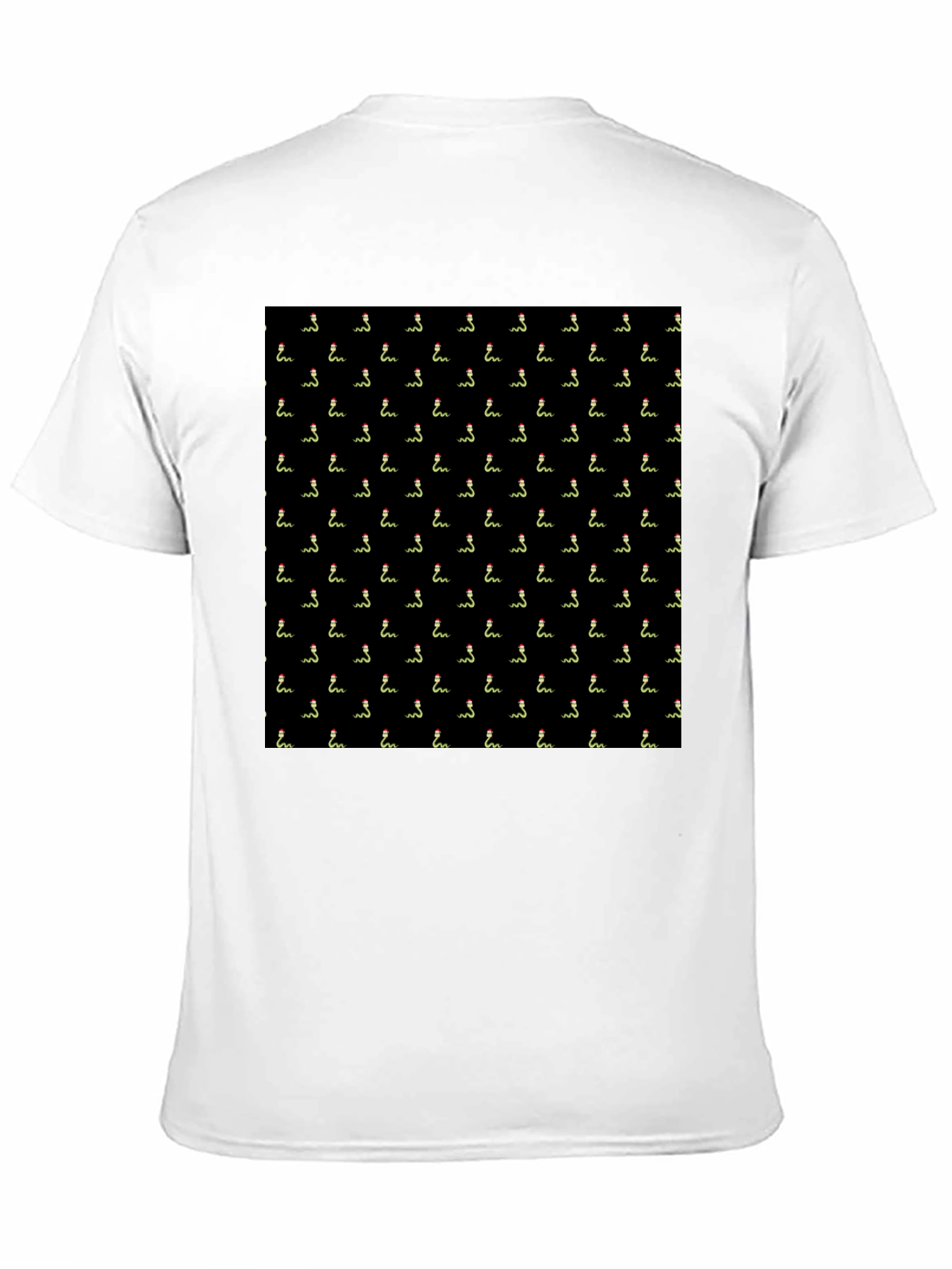 Novelty Snake Pattern Black T-Shirt