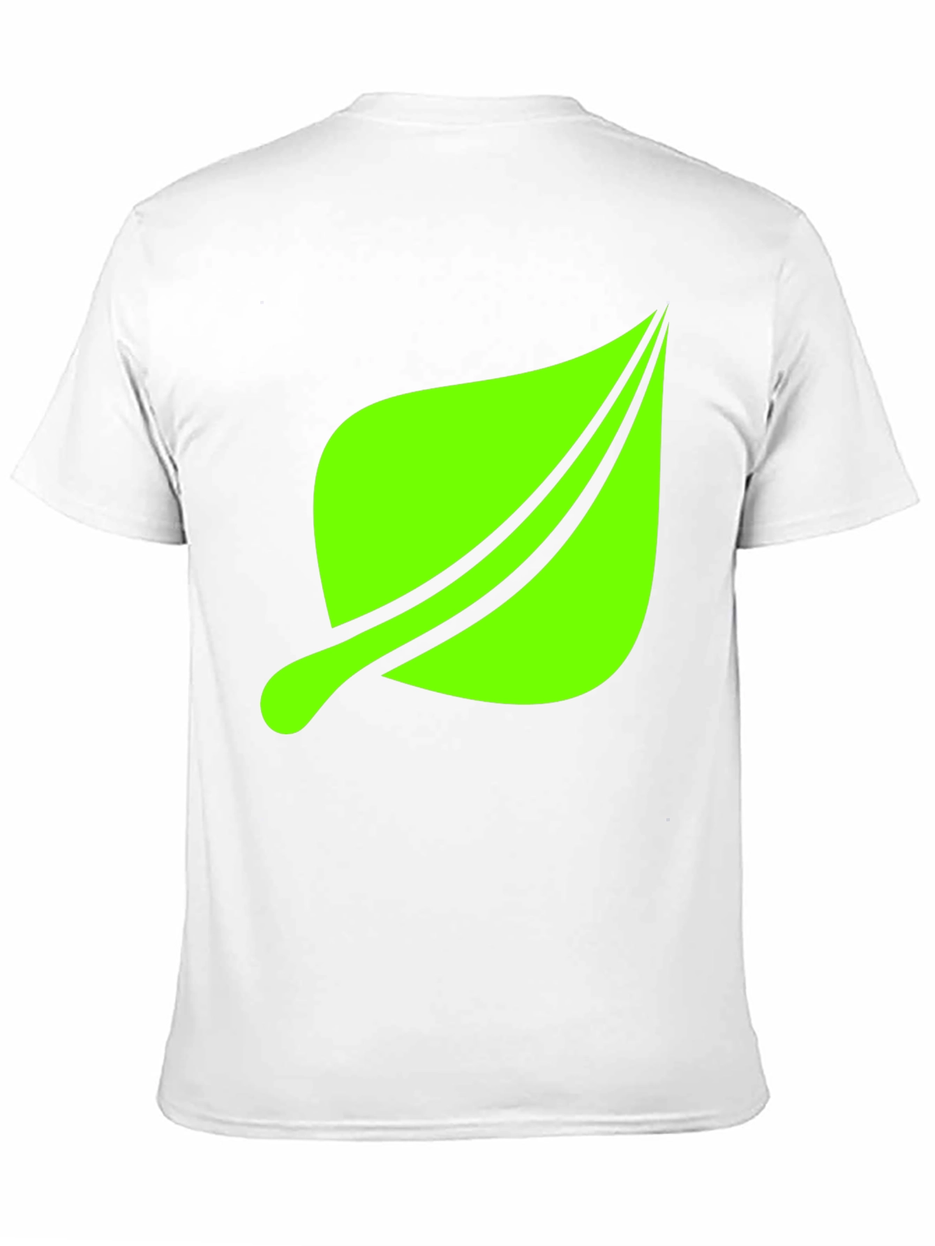Leaf Graphic Print Black T-Shirt