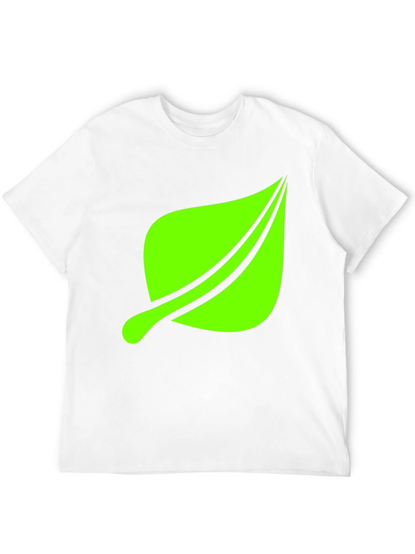 Leaf Graphic Print Black T-Shirt