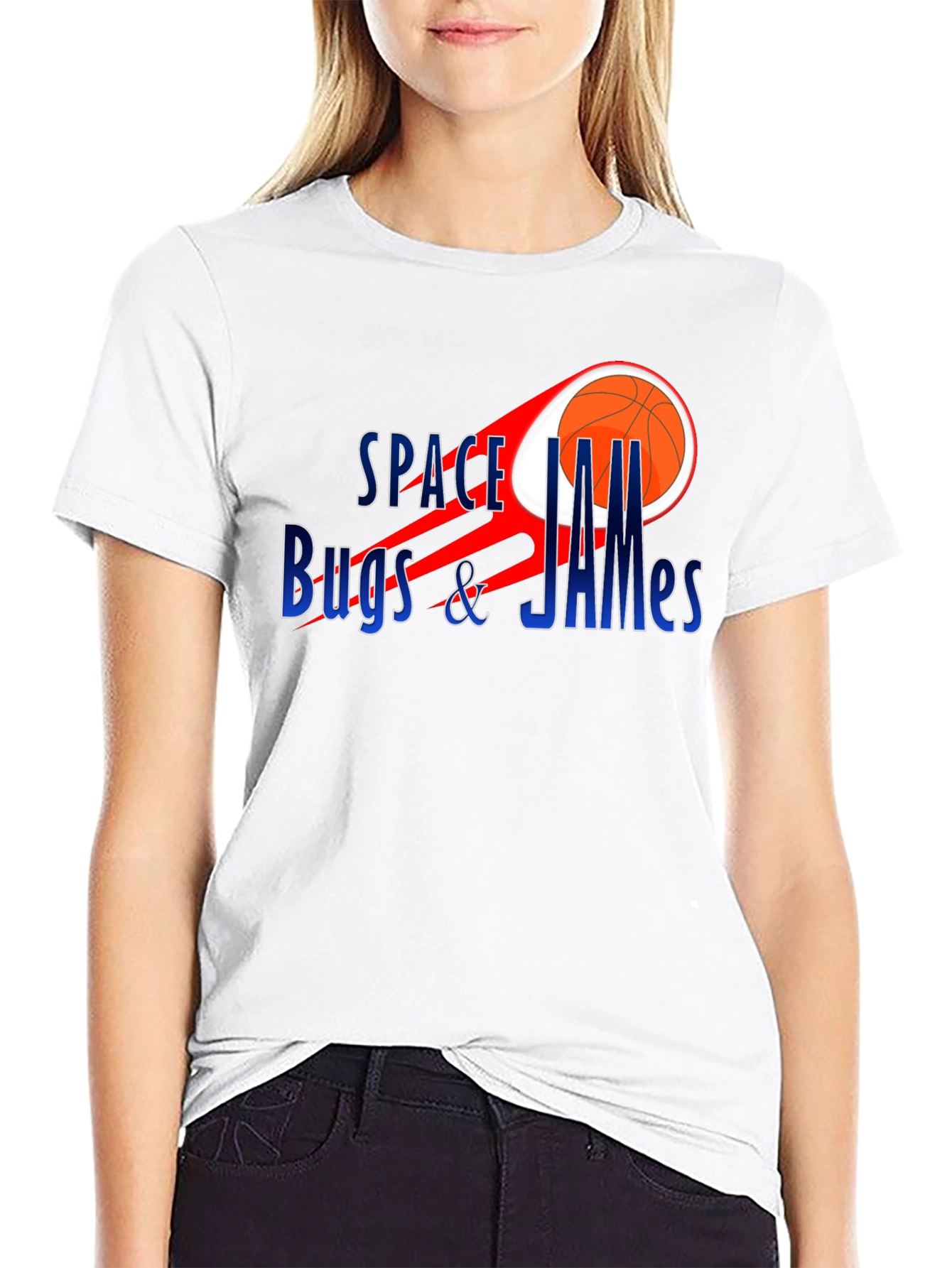 Space Jam Bugs & James Black T-Shirt