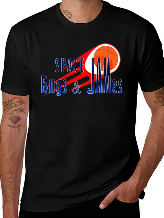 Space Jam Bugs & James Black T-Shirt