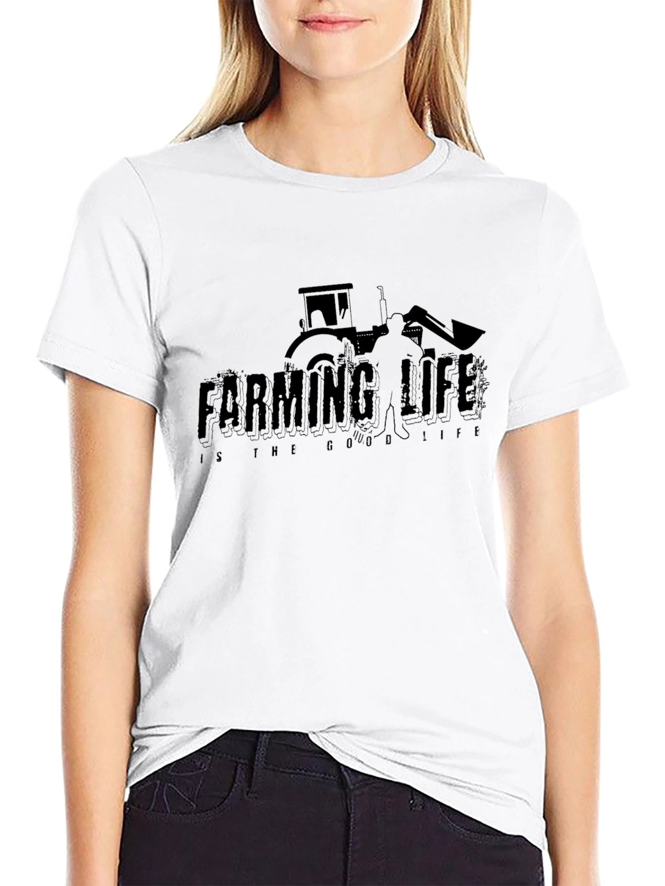 Farming Life T-Shirt - Black