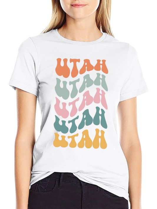 Retro Utah Graphic Tee - Vintage Style Shirt