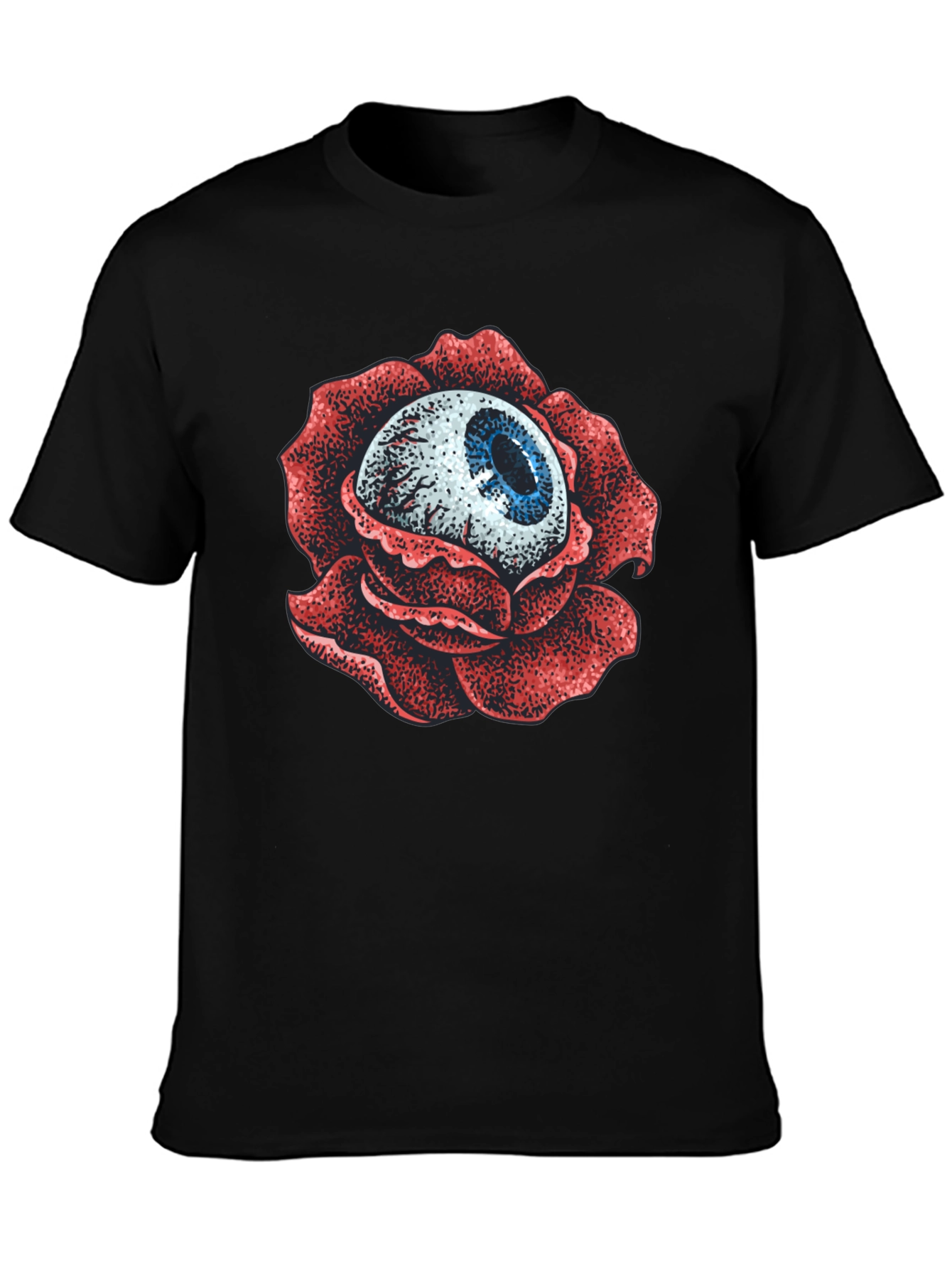 Eye Rose Graphic Print T-Shirt