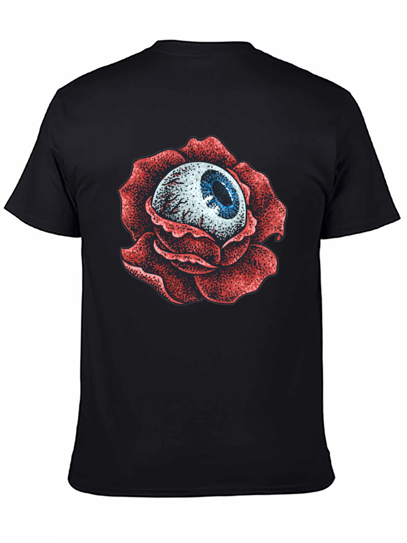 Eye Rose Graphic Print T-Shirt