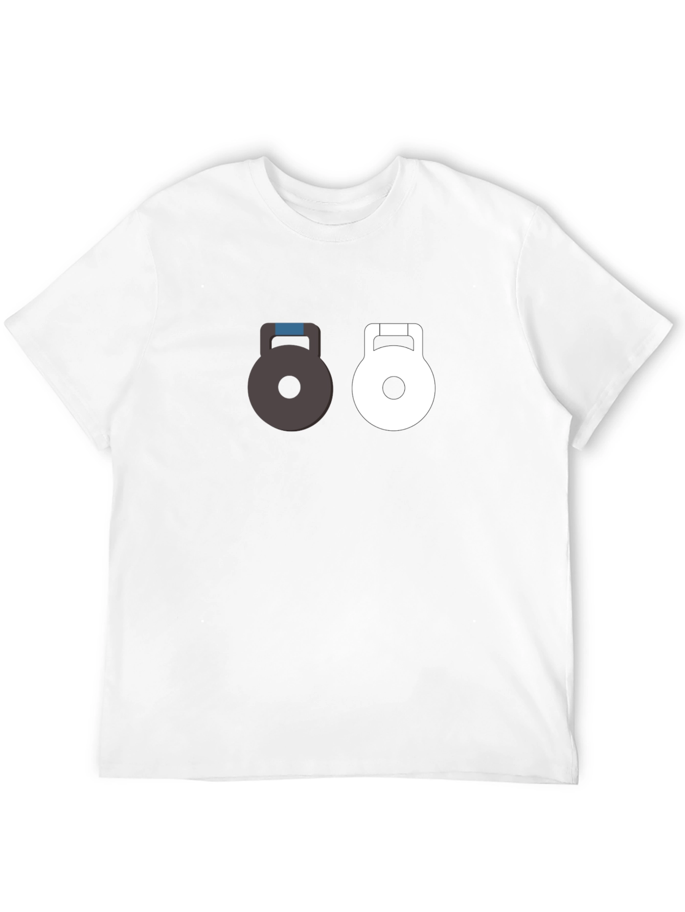 Dual Kettlebell Graphic Tee - Black Gym Shirt