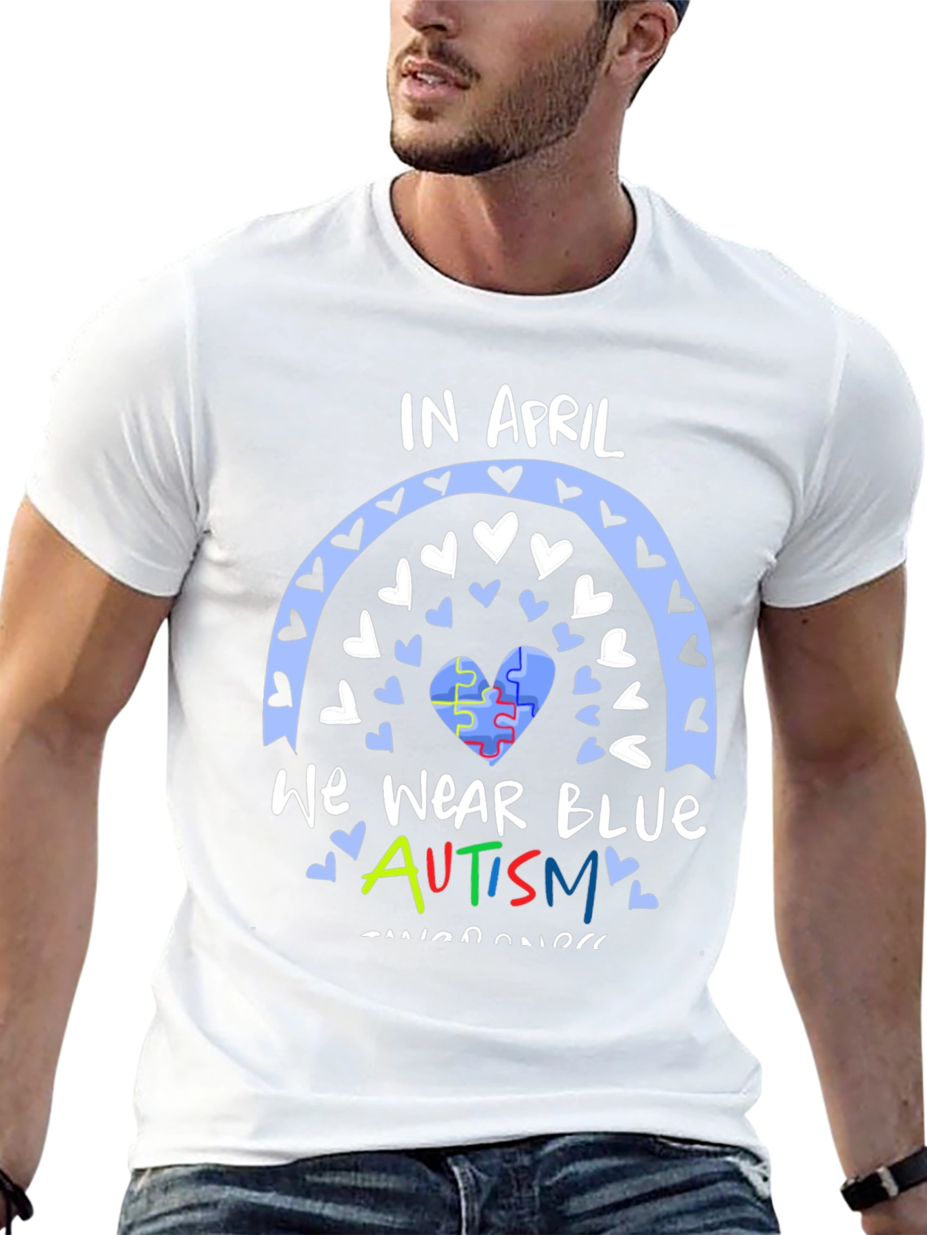 Autism Awareness T-Shirt - In April We Wear Blue
