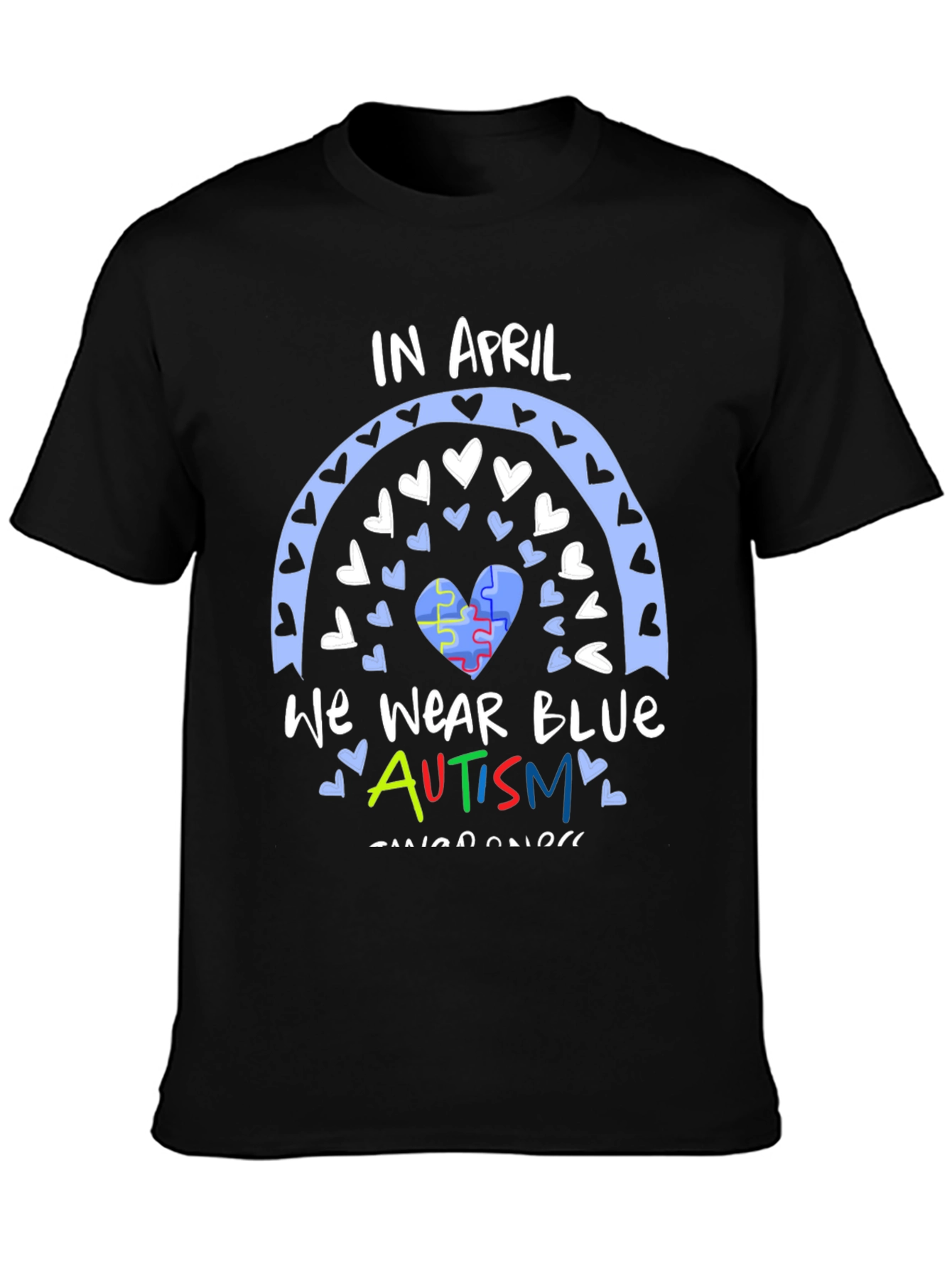 Autism Awareness T-Shirt - In April We Wear Blue