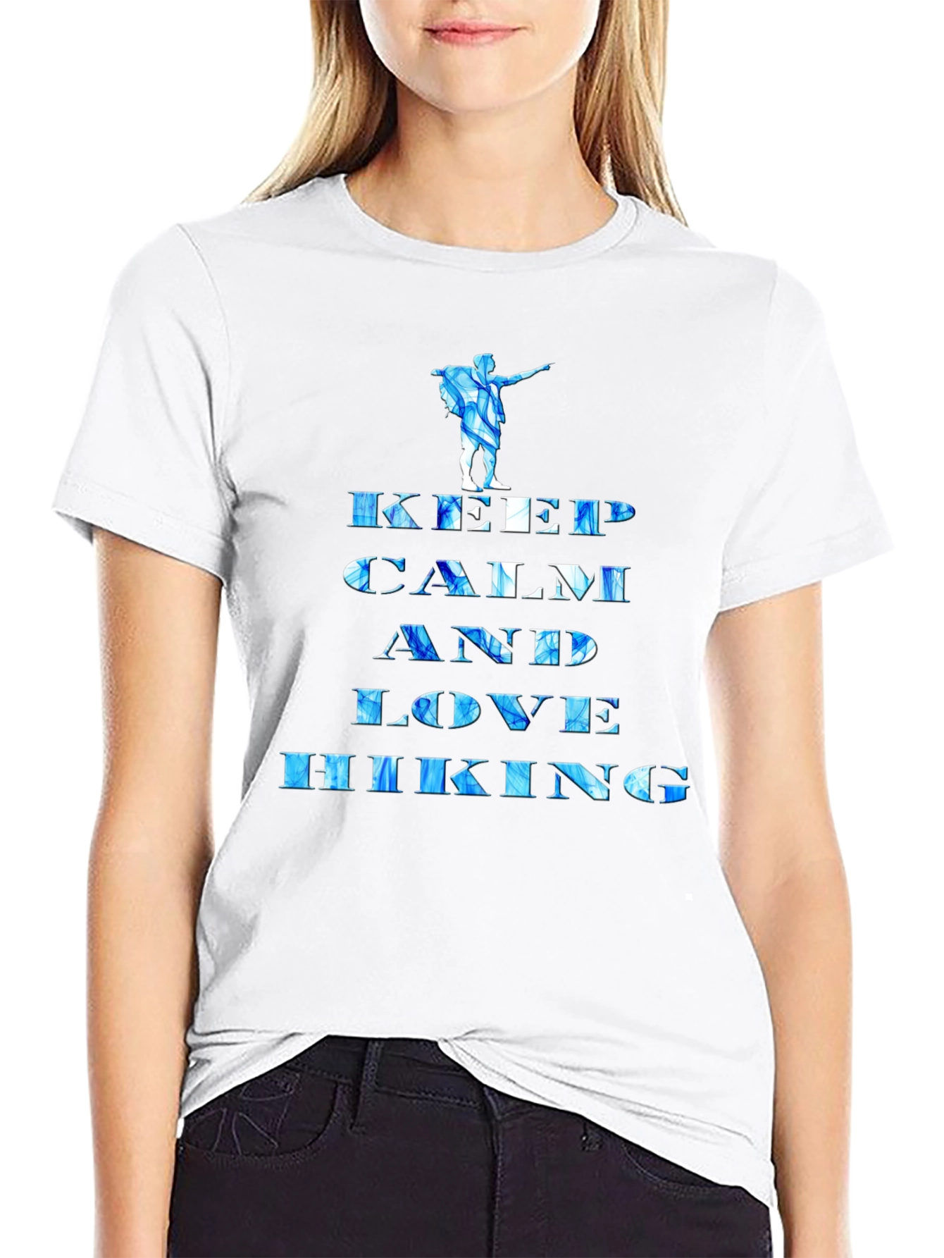 Keep Calm and Love Hiking Graphic Tee
