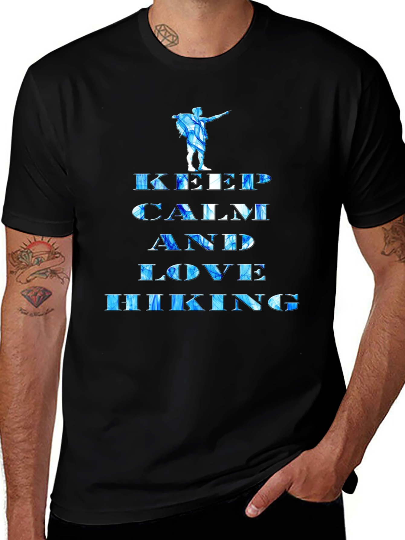 Keep Calm and Love Hiking Graphic Tee