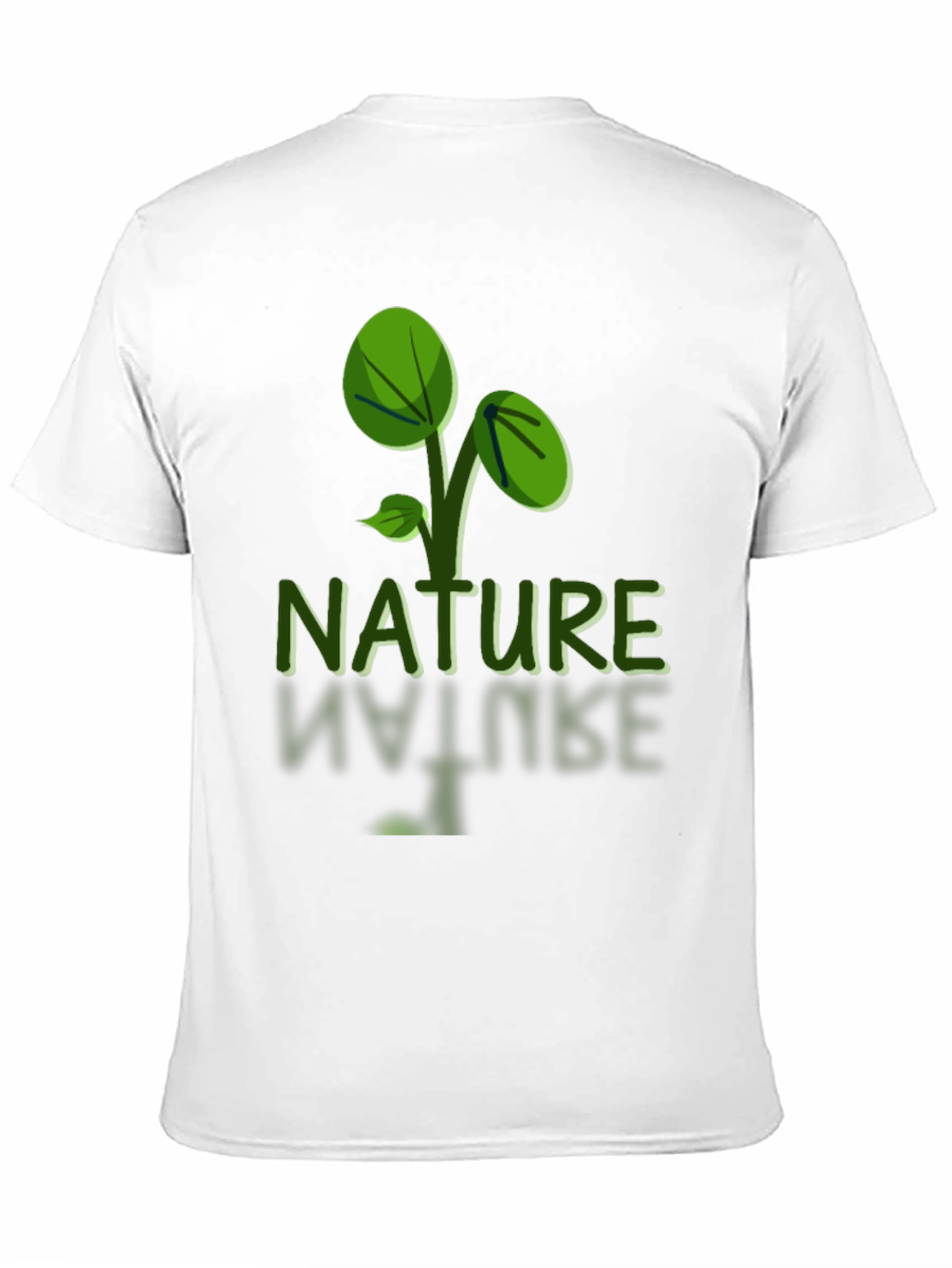 Nature Graphic Tee - Black Soft Fabric  Eco-Friendly