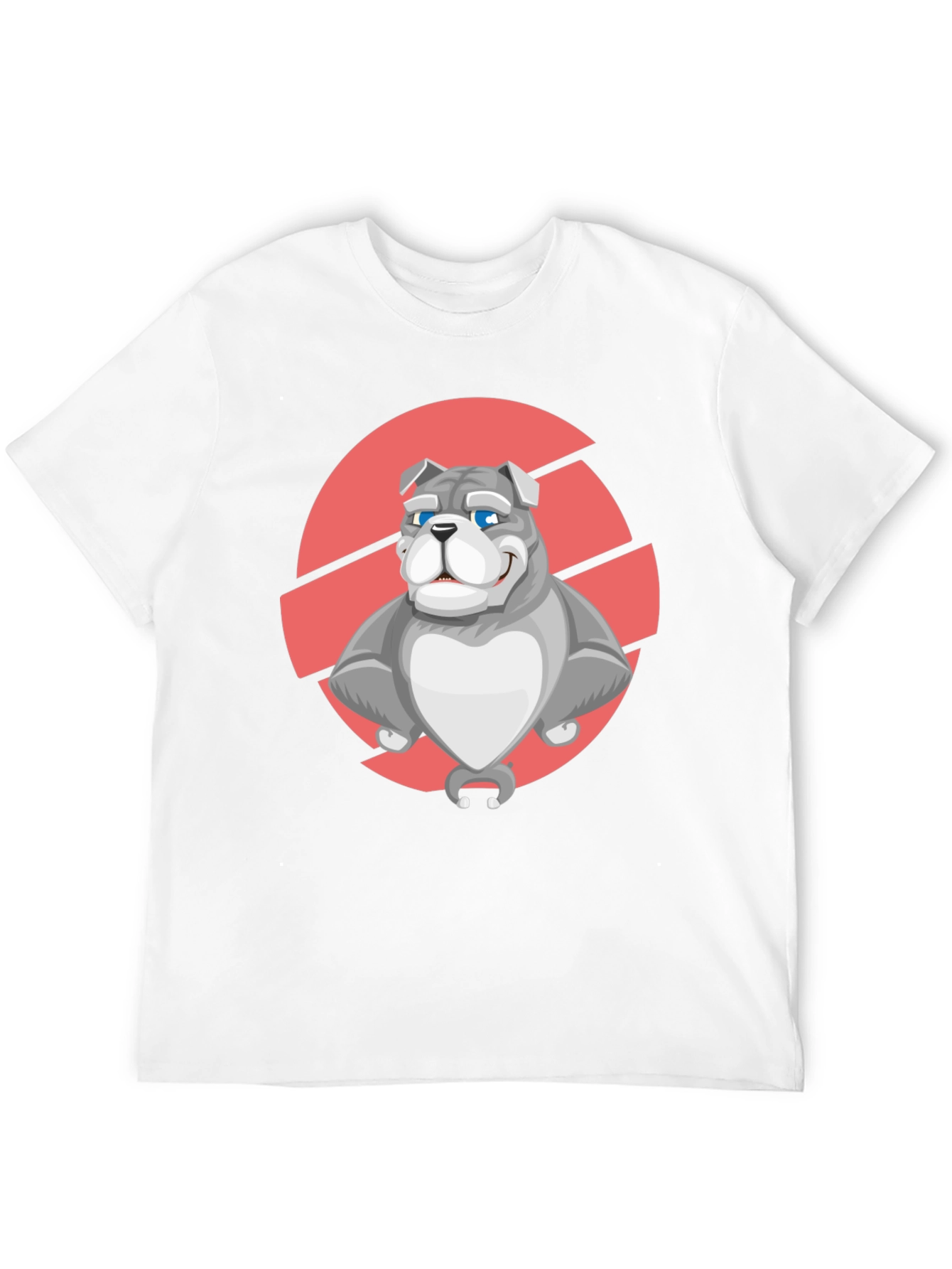 Bulldog Graphic Tee - Black Cotton T-Shirt