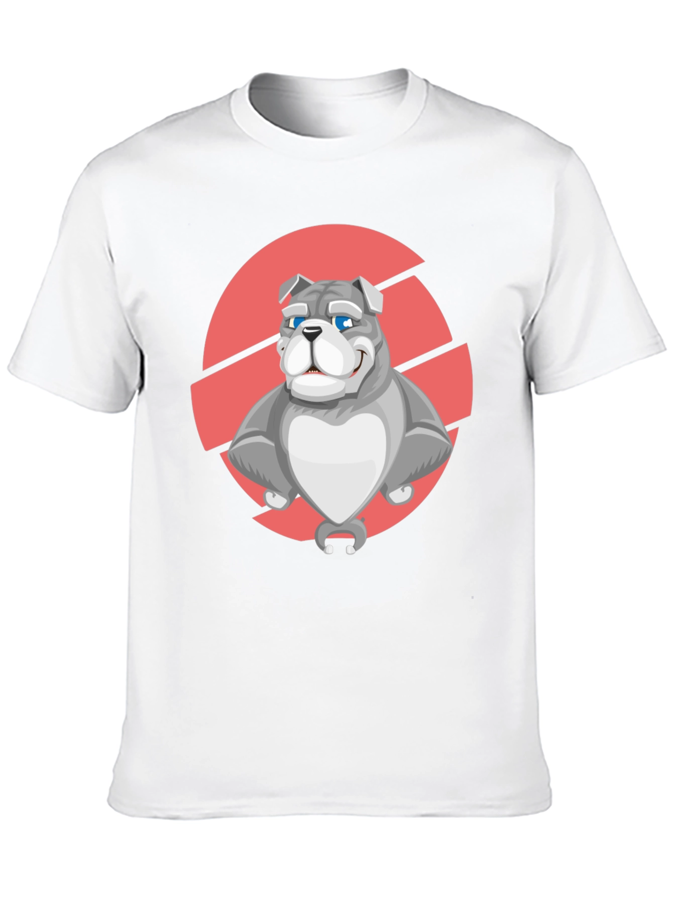 Bulldog Graphic Tee - Black Cotton T-Shirt