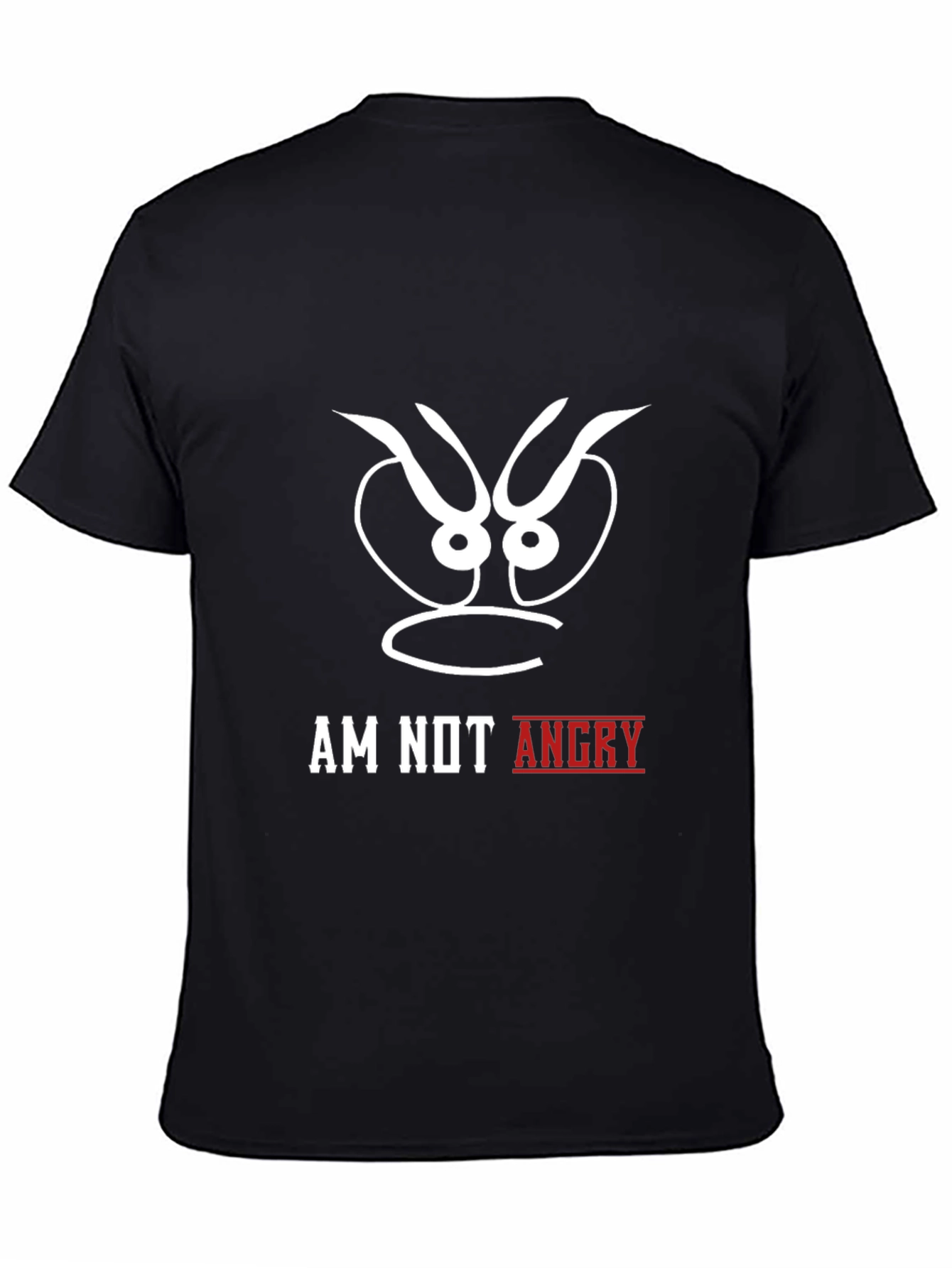 Am Not Angry Black Graphic Tee