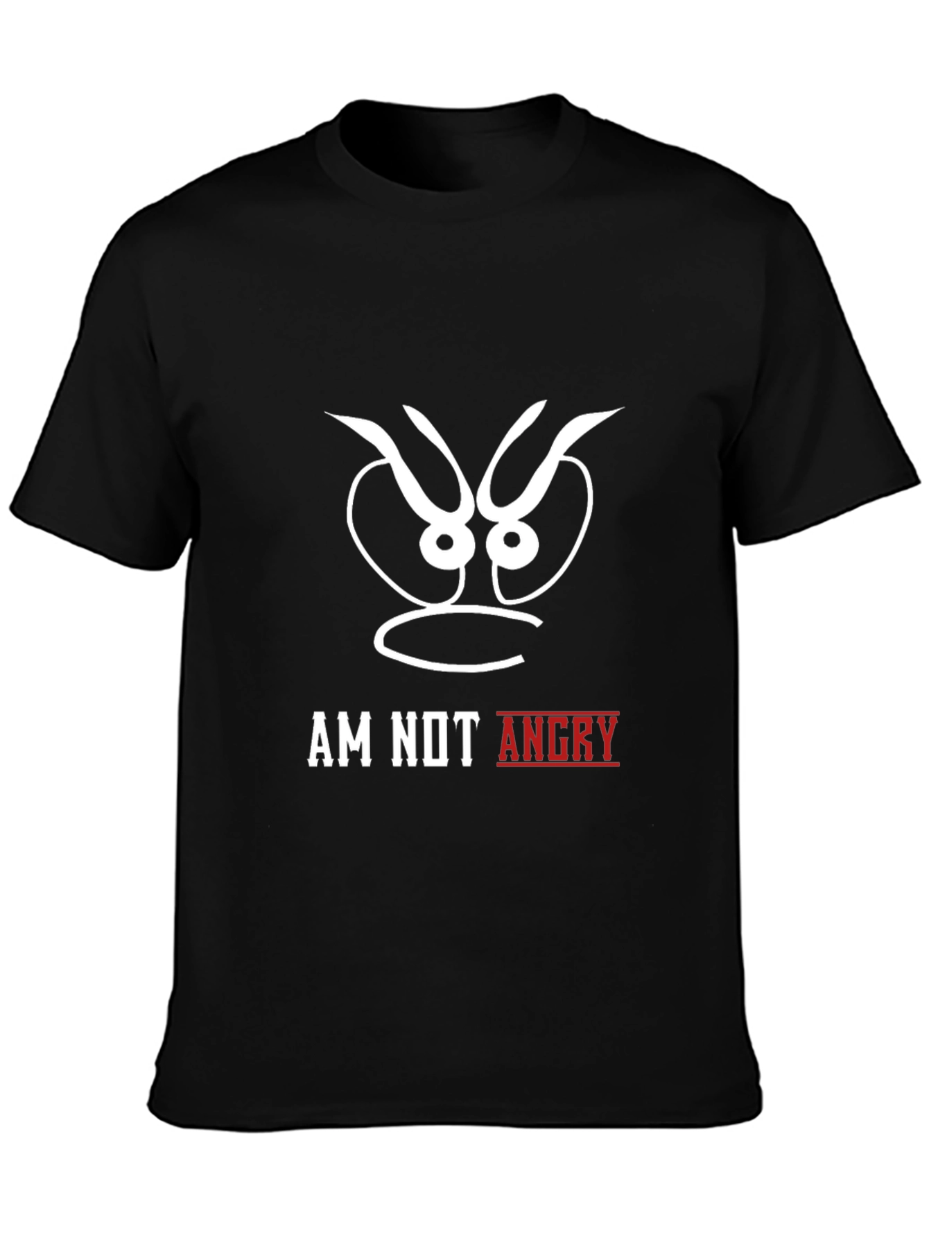 Am Not Angry Black Graphic Tee