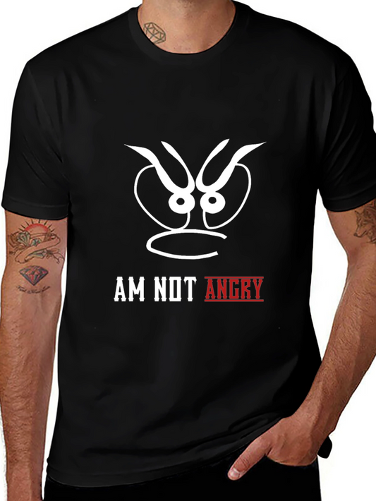 Am Not Angry Black Graphic Tee