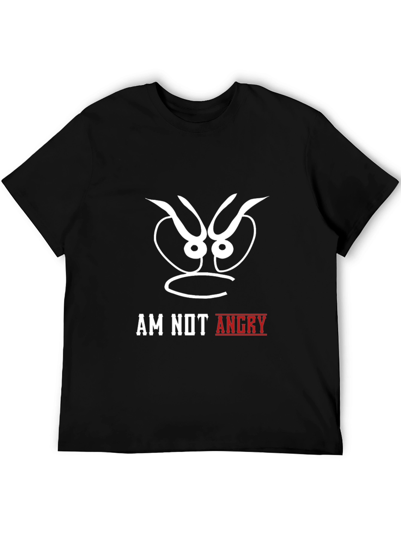 Am Not Angry Black Graphic Tee