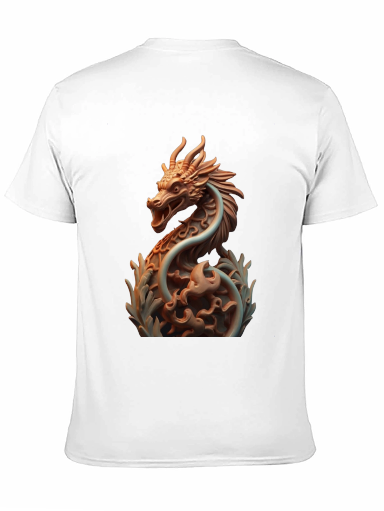 Dragon Print Black T-Shirt