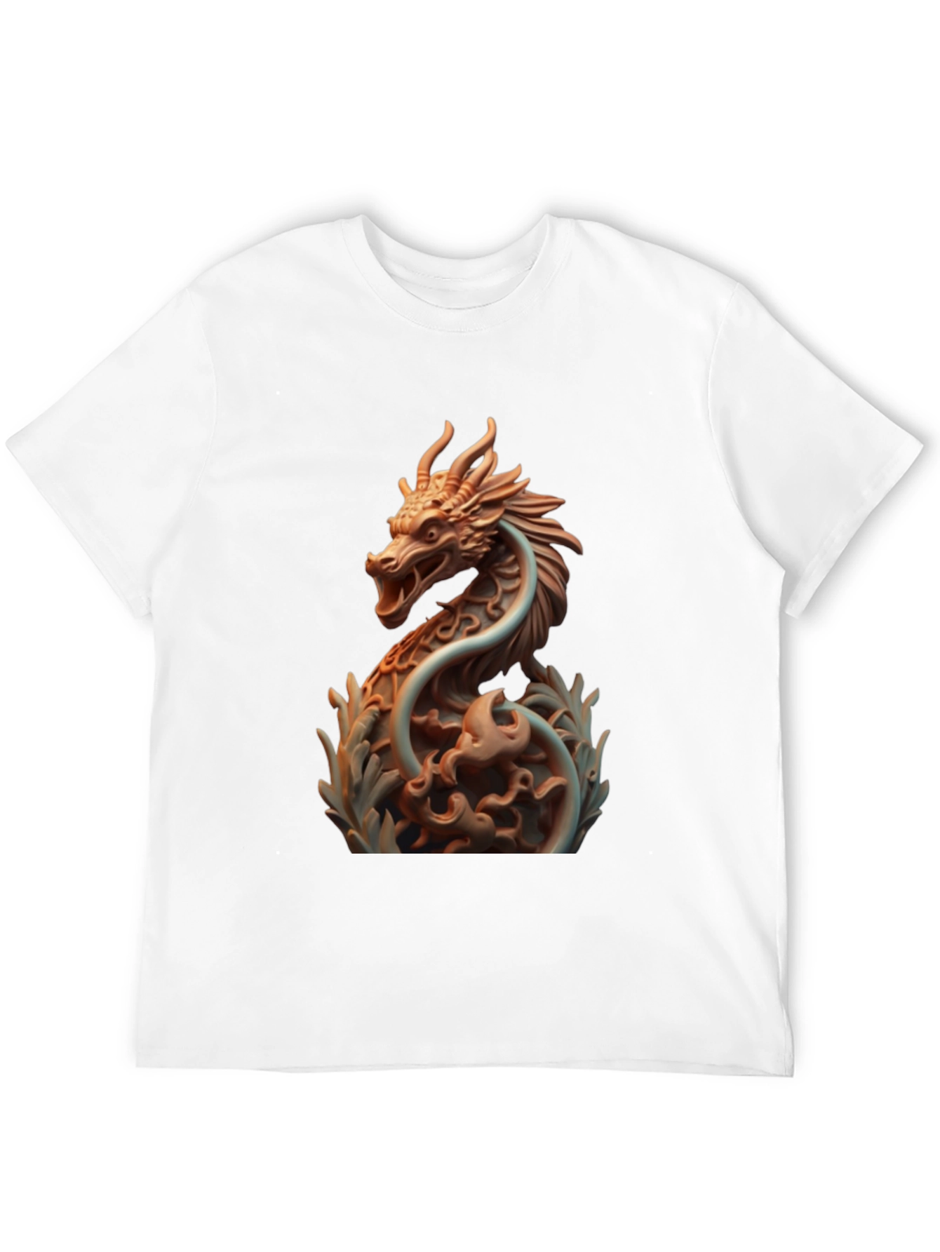 Dragon Print Black T-Shirt