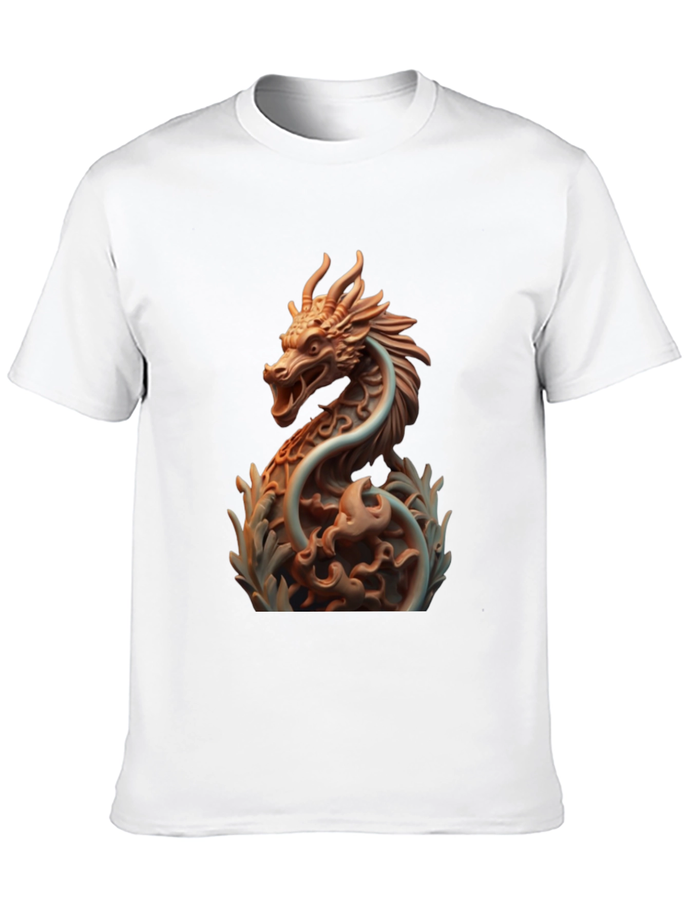 Dragon Print Black T-Shirt