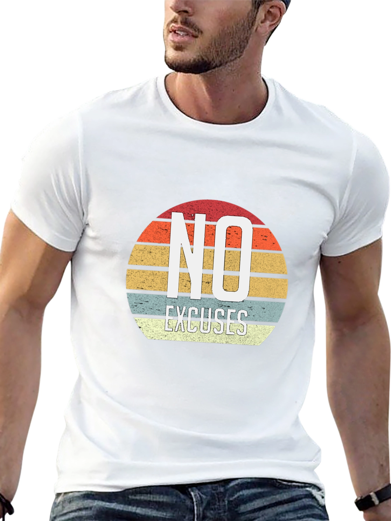 No Excuses Retro Graphic T-Shirt