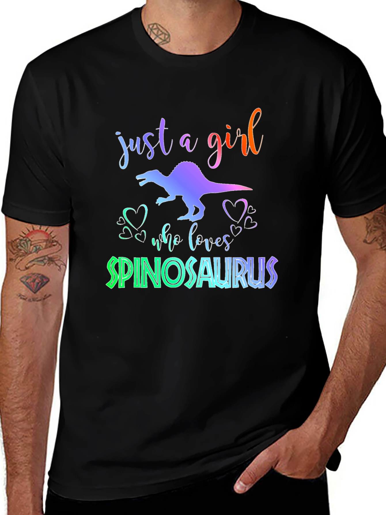 Spinosaurus Girls T-Shirt - Dinosaur Lover Tee