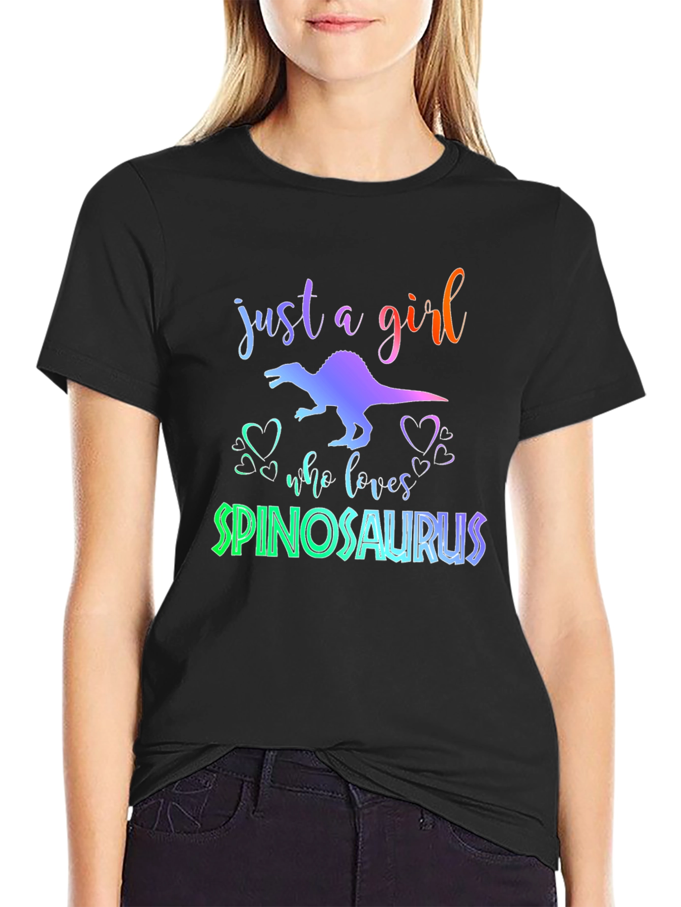 Spinosaurus Girls T-Shirt - Dinosaur Lover Tee