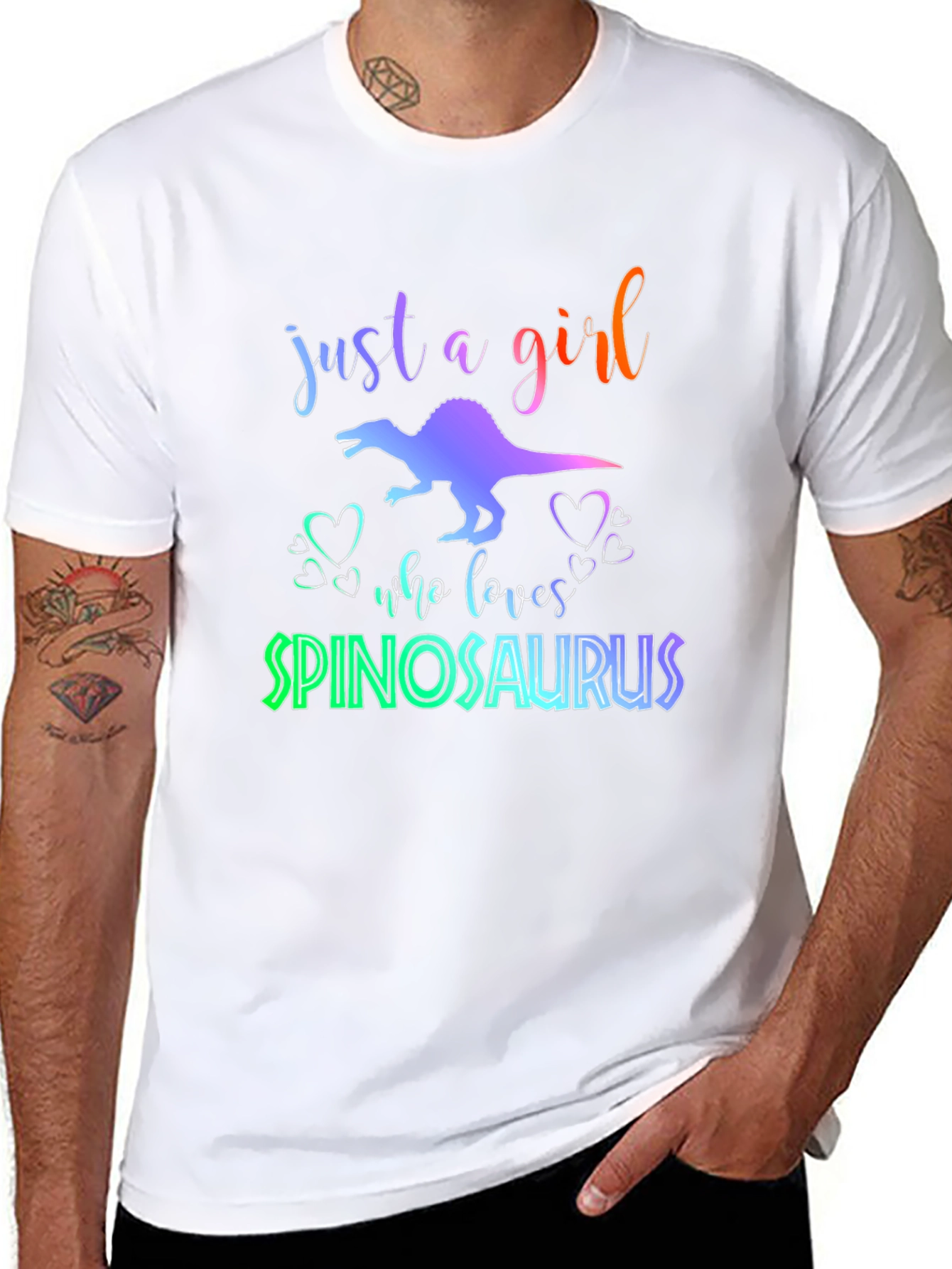 Spinosaurus Girls T-Shirt - Dinosaur Lover Tee