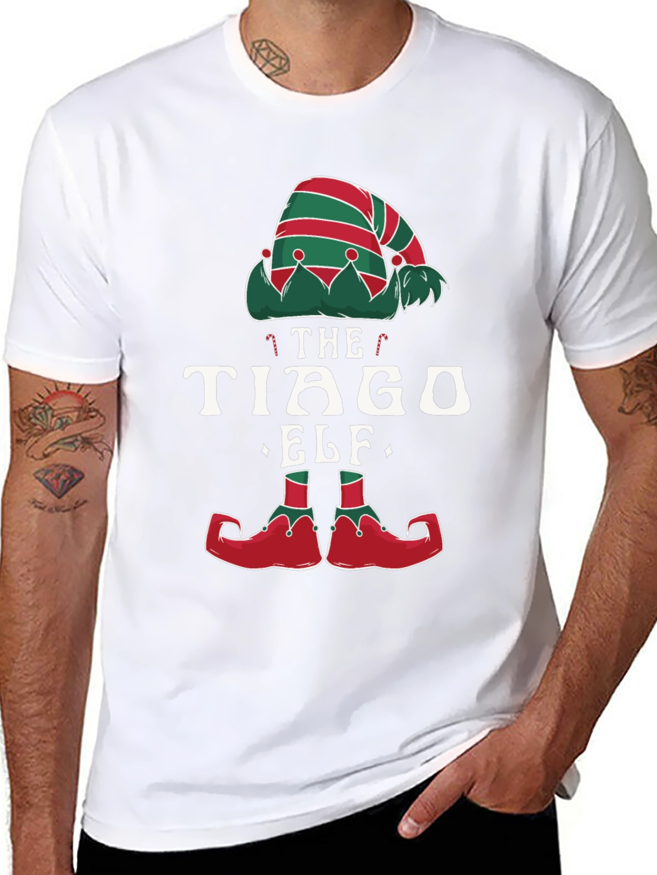 The Tiago Elf Matching Family Christmas T-Shirt