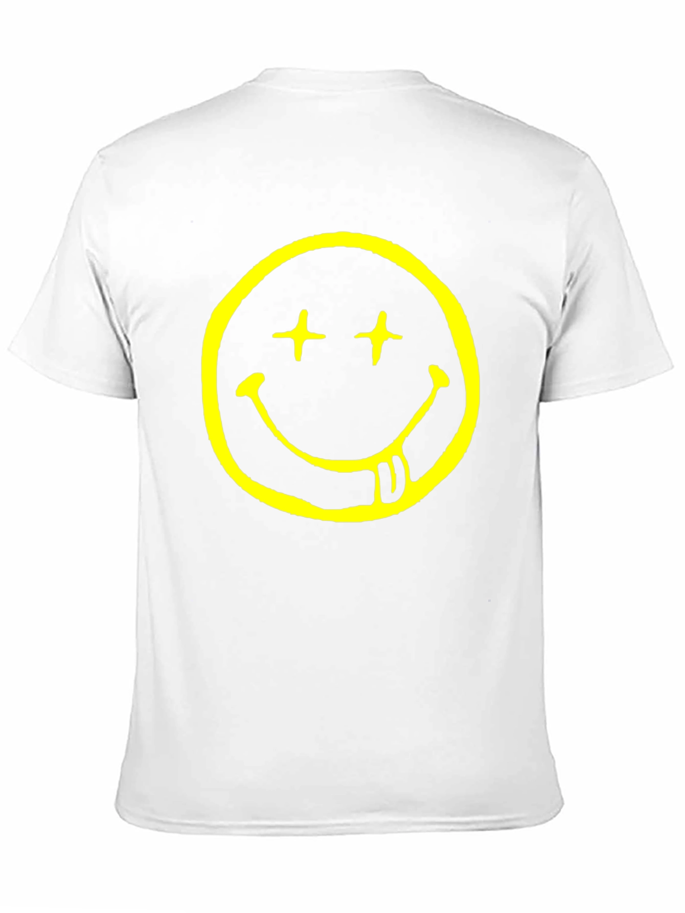 Smiley Face Graphic T-Shirt - Black