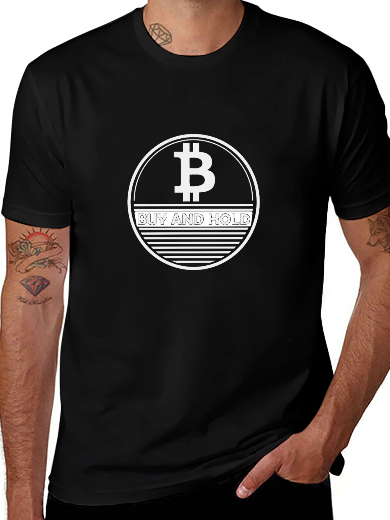 Bitcoin Buy & Hold Black T-Shirt