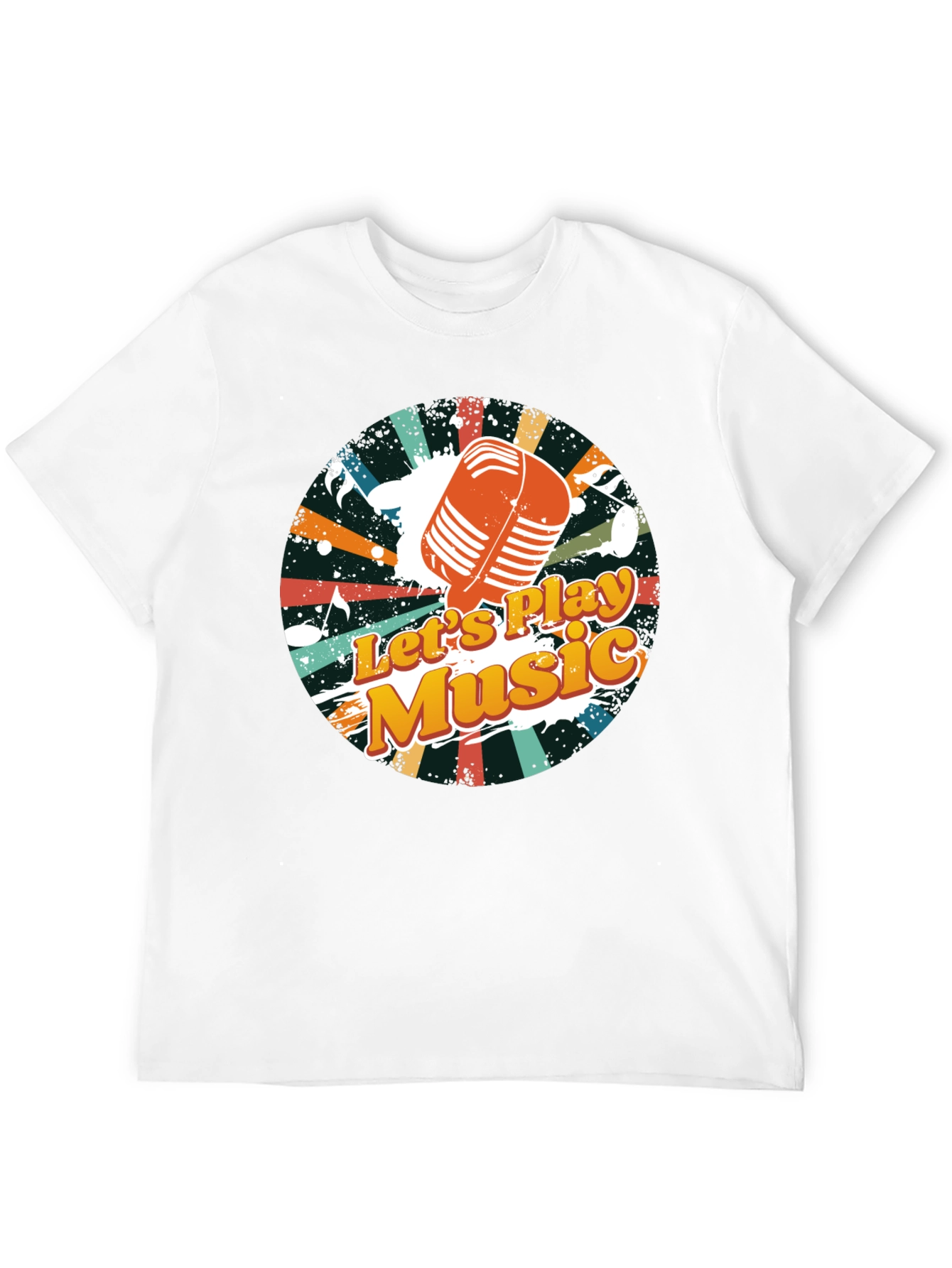 Retro Lets Play Music Graphic Tee