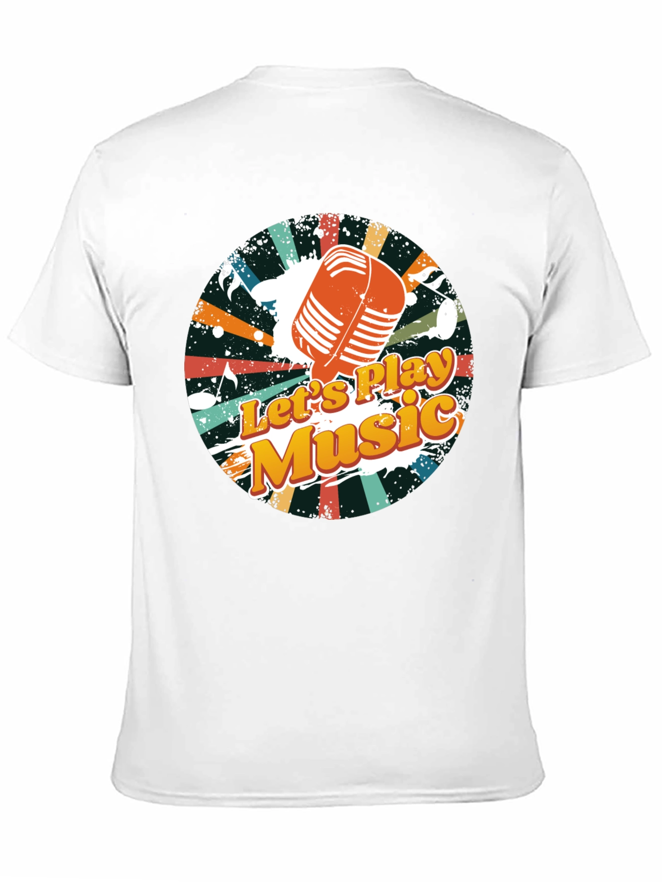 Retro Lets Play Music Graphic Tee