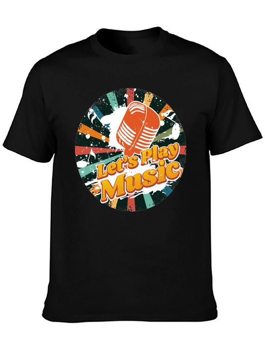 Retro Lets Play Music Graphic Tee